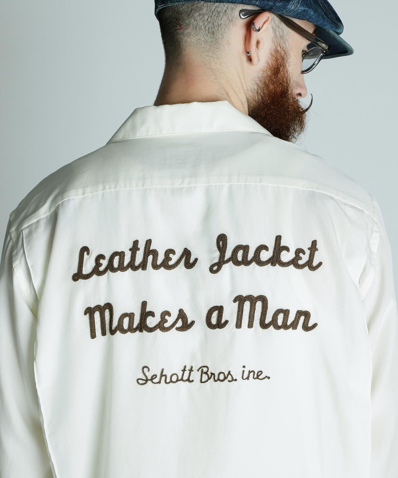 BOWLING SHIRT'LEATHER JACKET MAKES A MAN/ボーリングシャツ レザージャケット メイクス ア マン
