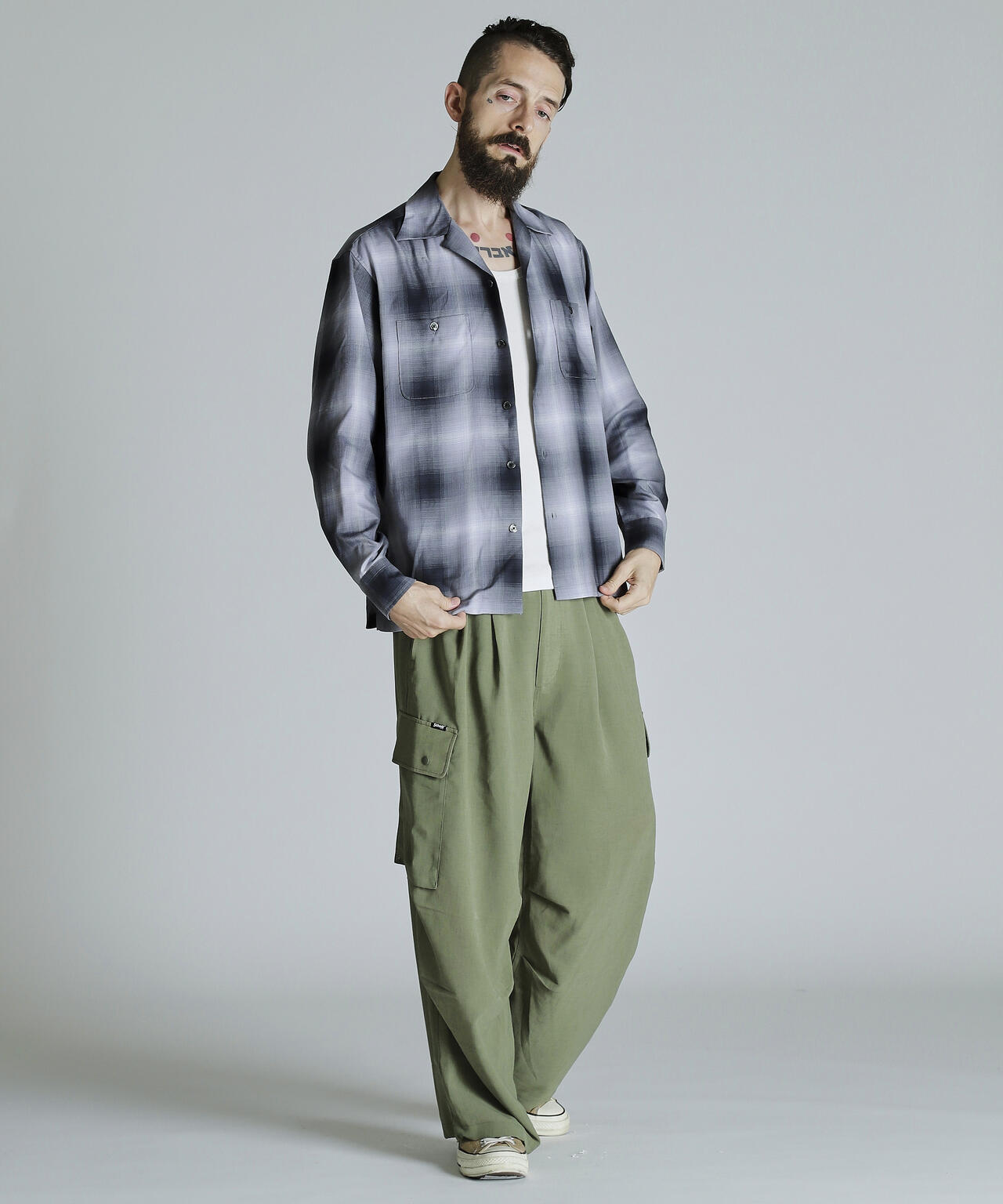 OMBRE LS SHIRT/オンブレ LSシャツ