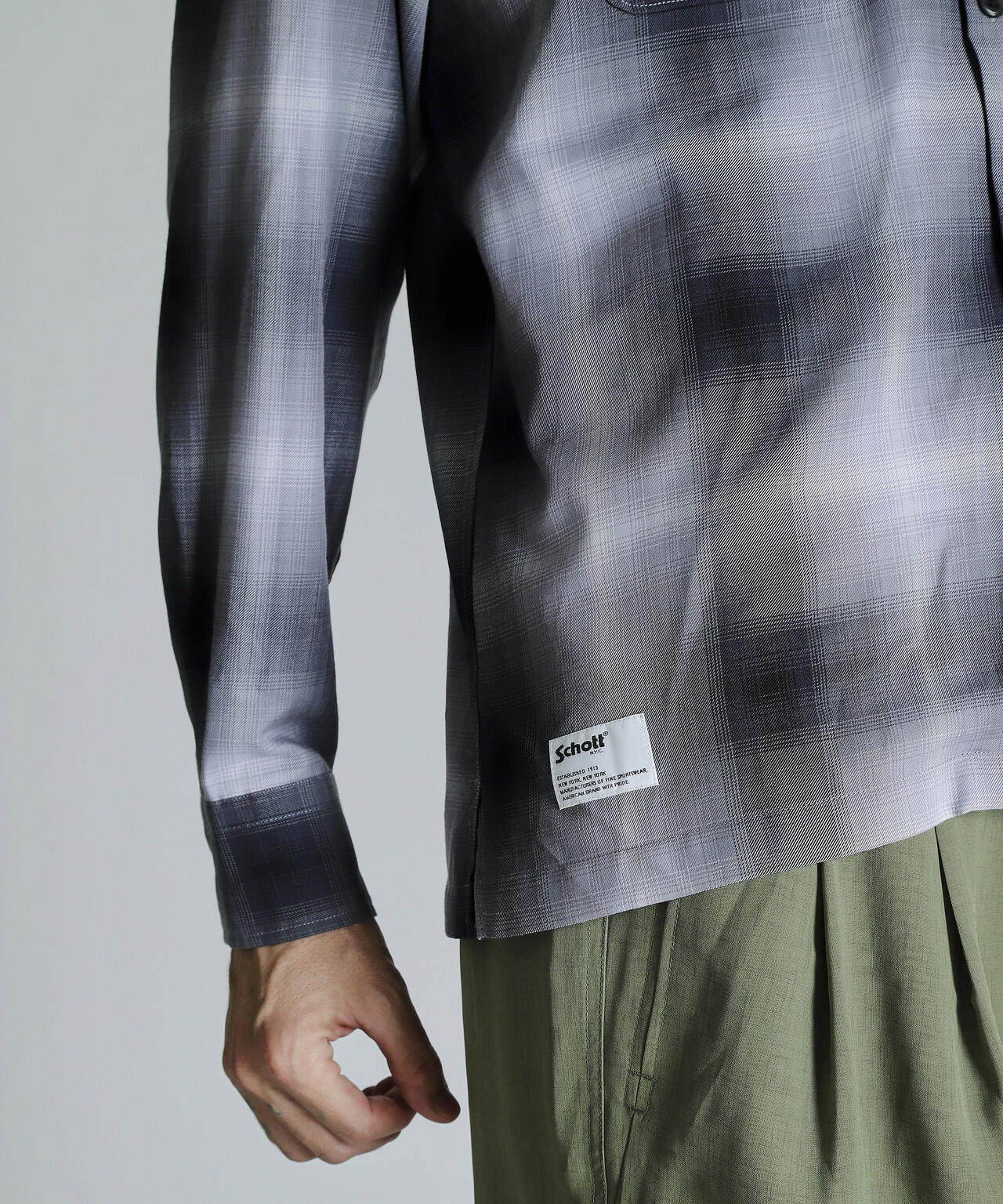 OMBRE LS SHIRT/オンブレ LSシャツ