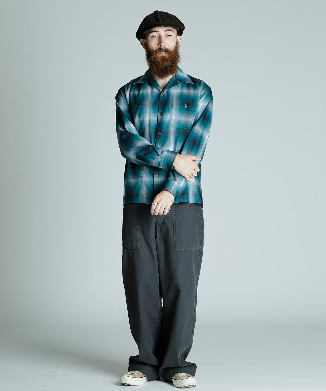 OMBRE LS SHIRT/オンブレ LSシャツ