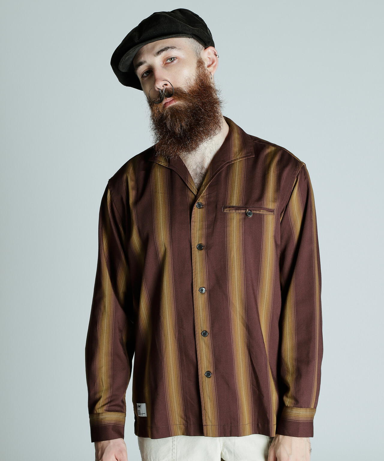 STRIPE LS SHIRT/ストライプ LSシャツ