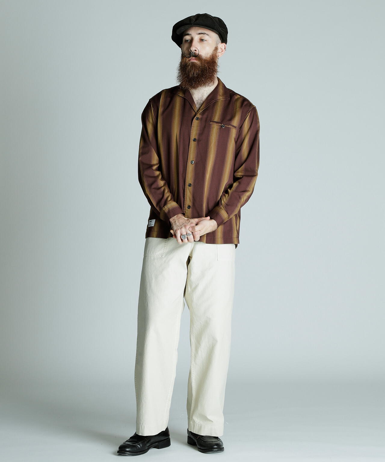 STRIPE LS SHIRT/ストライプ LSシャツ
