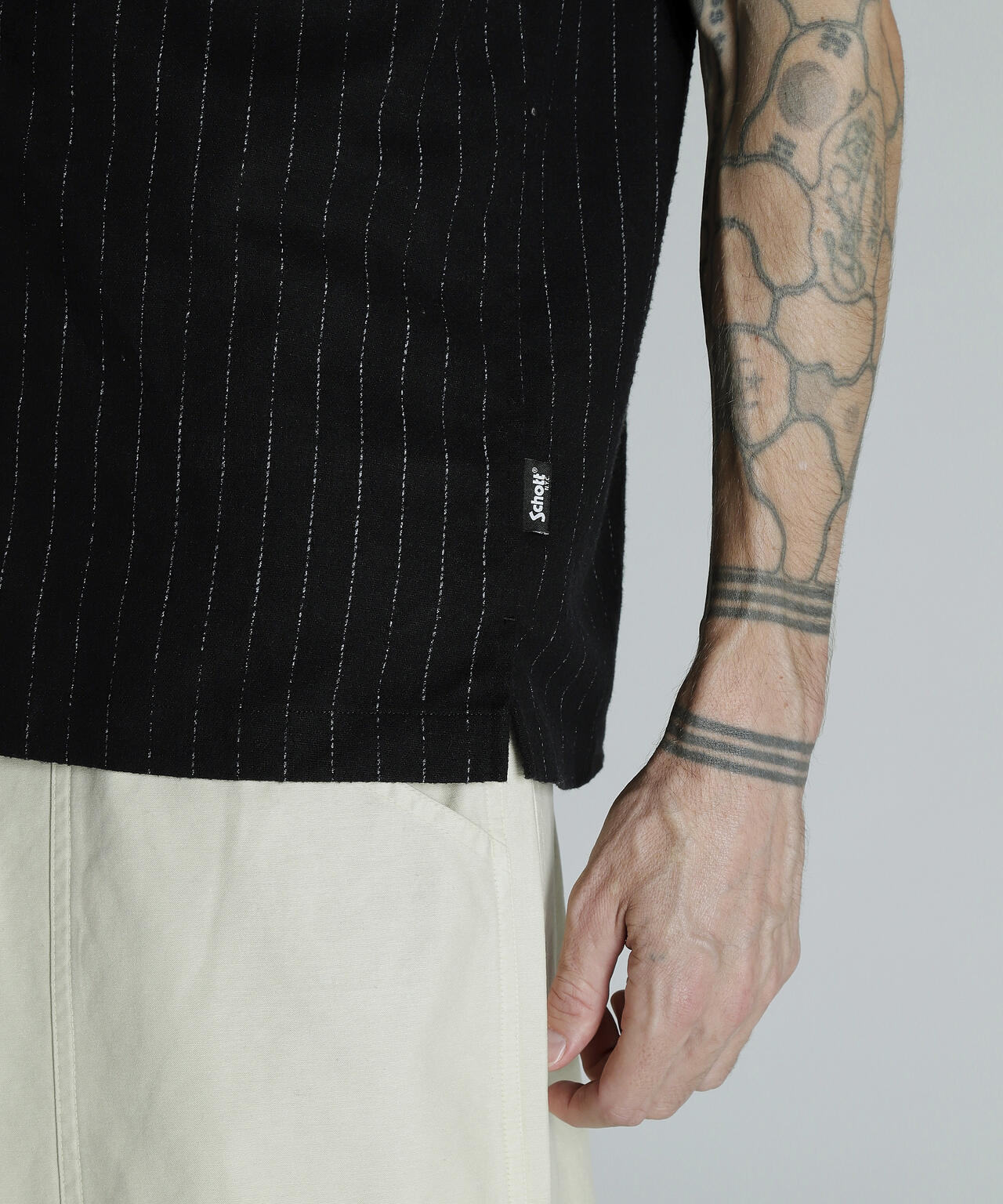 HV SHIRT 'DOT AND STRIPE'/HVシャツドット アンド ストライプ