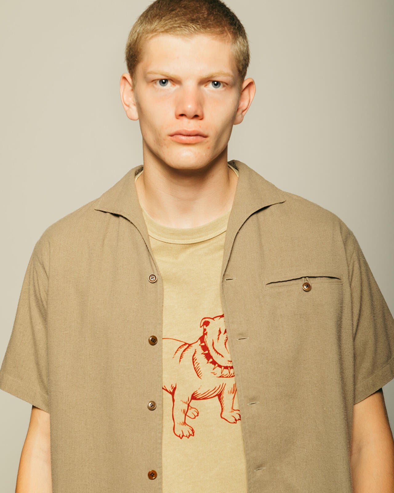 HV EMB. SHIRT/HV 刺繍シャツ