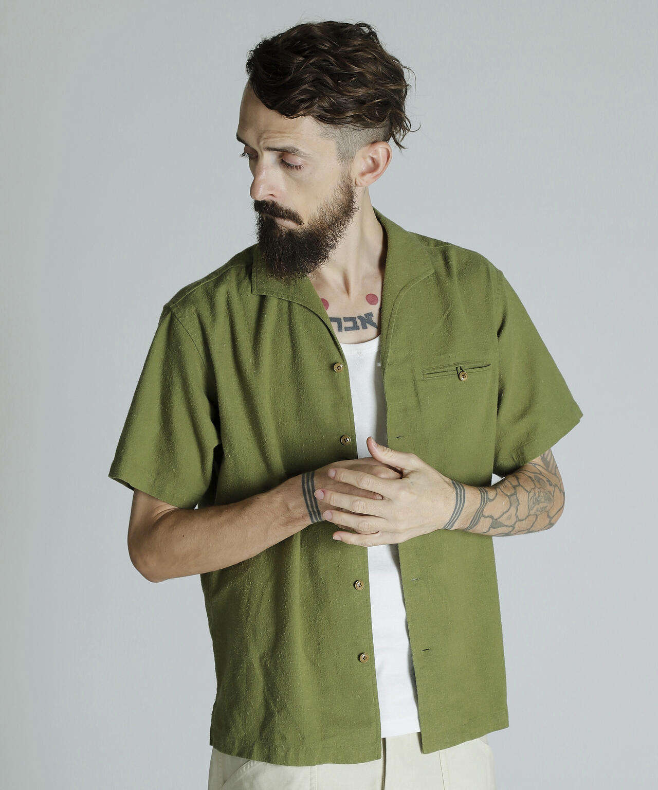 HV EMB. SHIRT/HV 刺繍シャツ