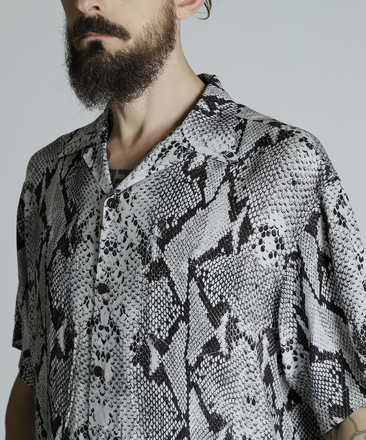 RAYON SHIRT PYTHON/レーヨンシャツ パイソン