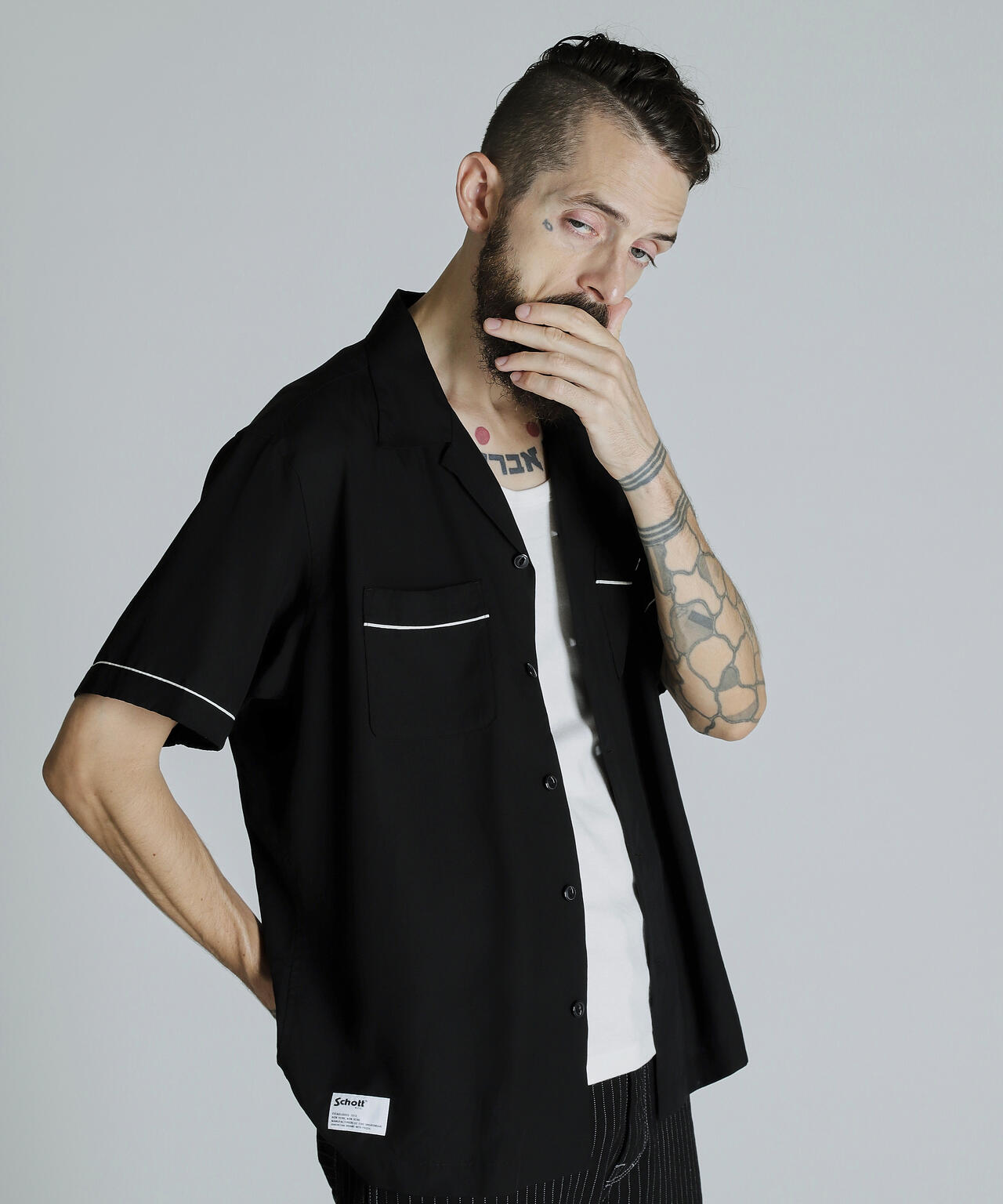 BOWLING SS SHIRT'LEATHER JACKET MAKES A MAN/ボーリングSSシャツ