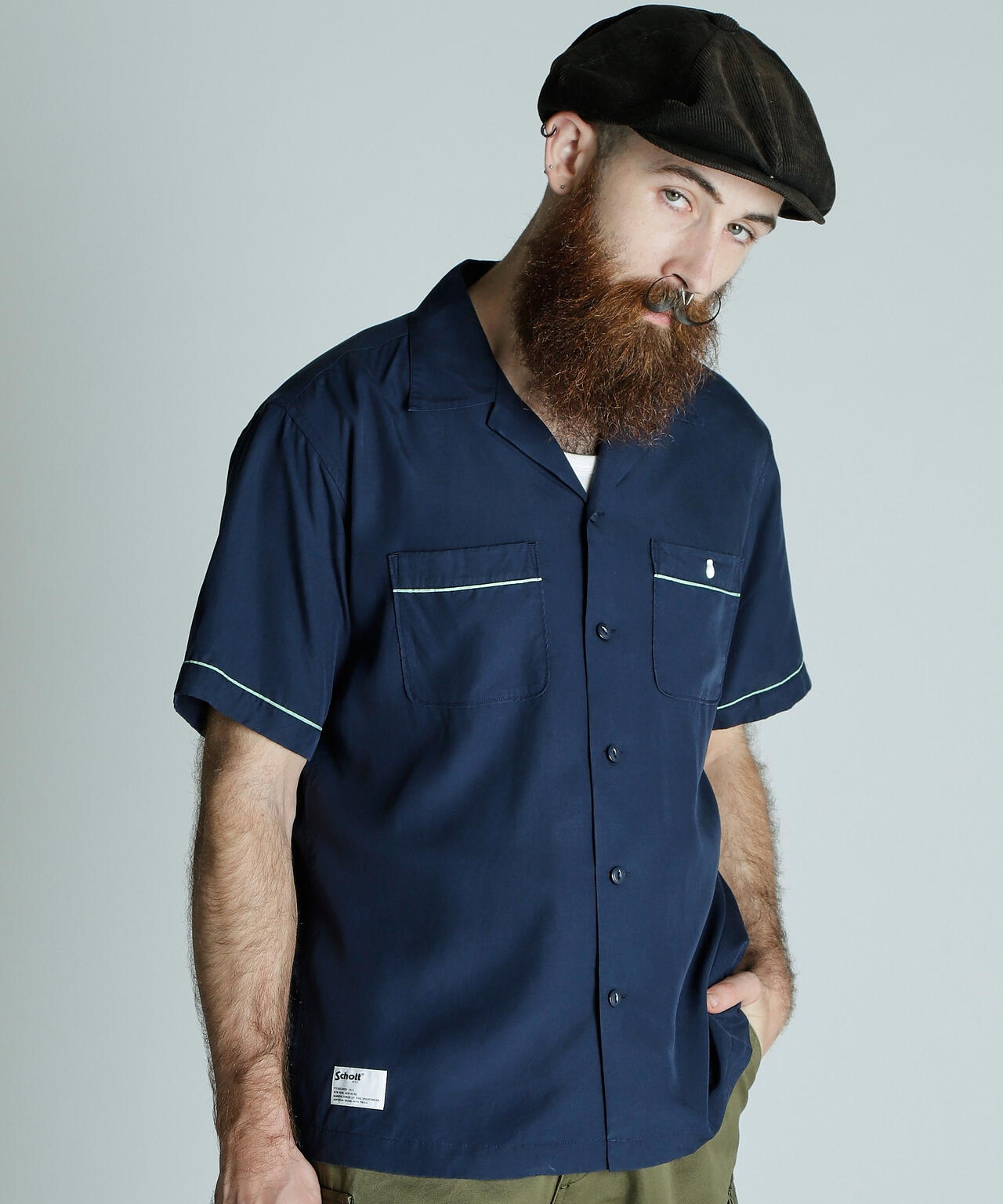 BOWLING SS SHIRT'LEATHER JACKET MAKES A MAN/ボーリングSSシャツ