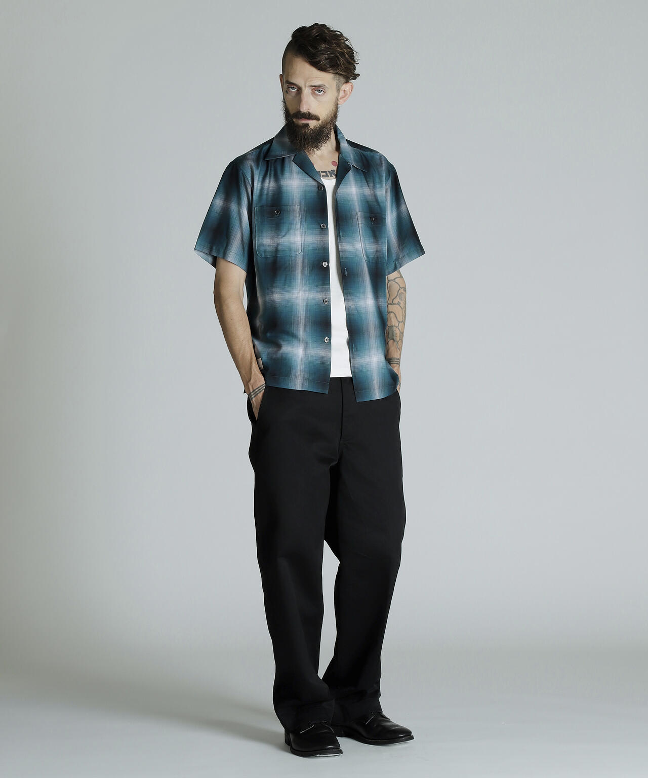 OMBRE SS SHIRT/オンブレ SSシャツ