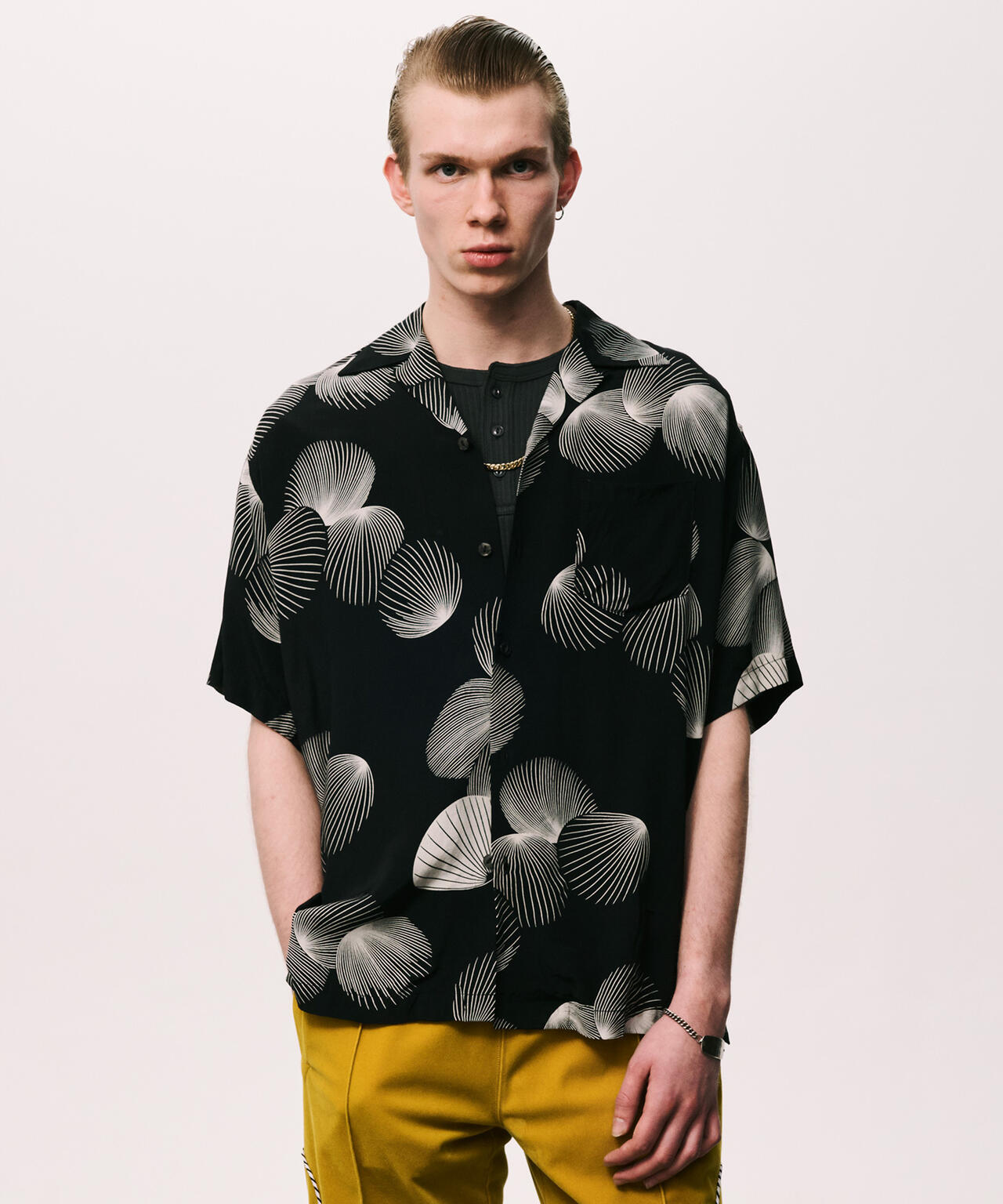 ×PJ/×パイナップルジュース/RAYON SHIRT SHELL/レーヨンシャツ シェル