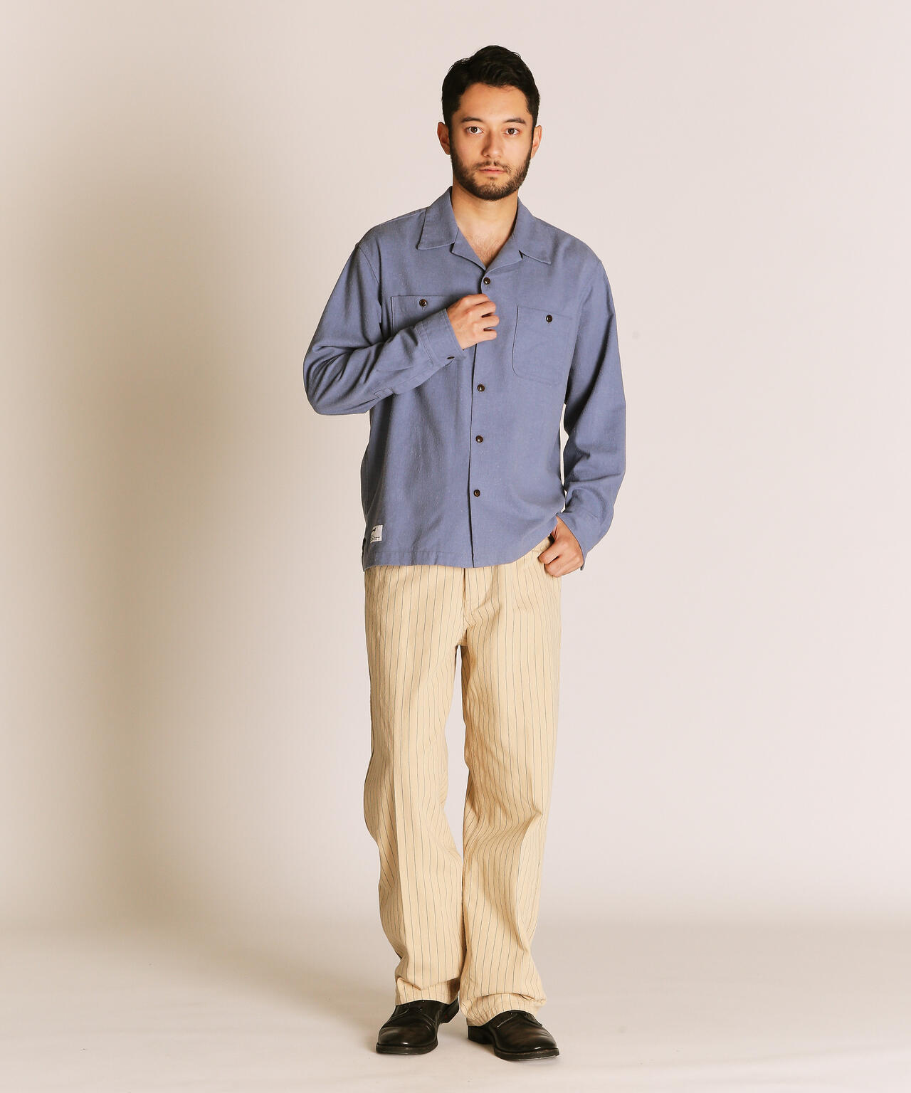 HV SHIRT PLAIN/ヘンプビスコース シャツ プレーン