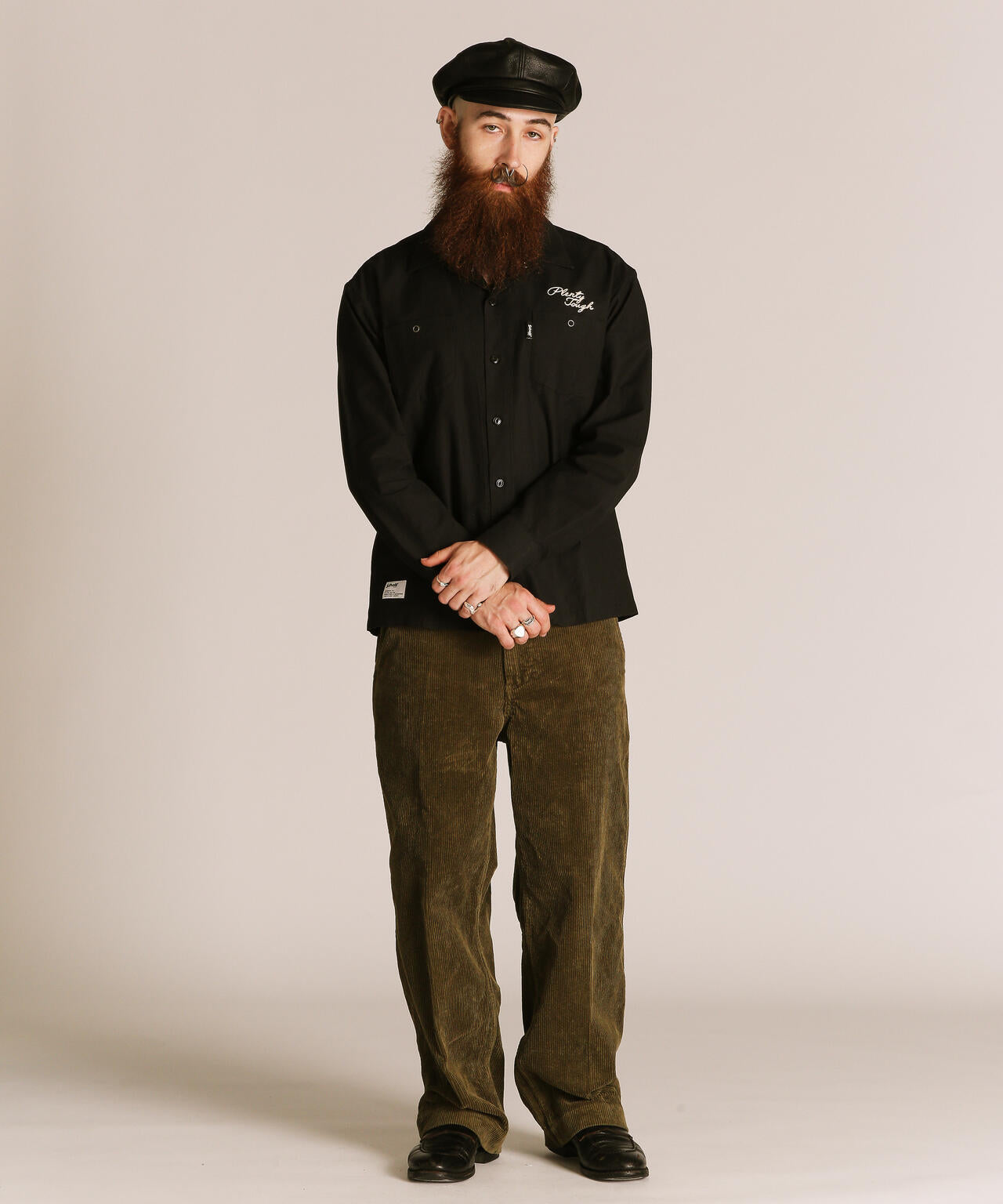 NC WORK SHIRT EMB./エヌシー 刺繍 ワークシャツ