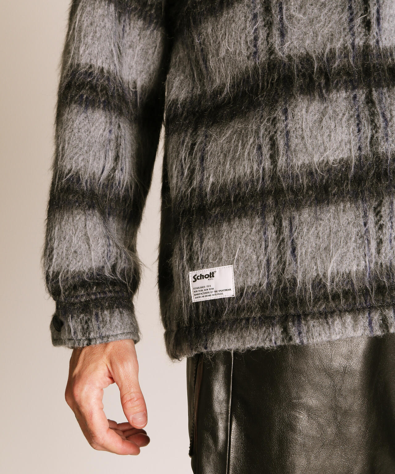 SHAGGY PLAID SHIRT/シャギー プレイドシャツ