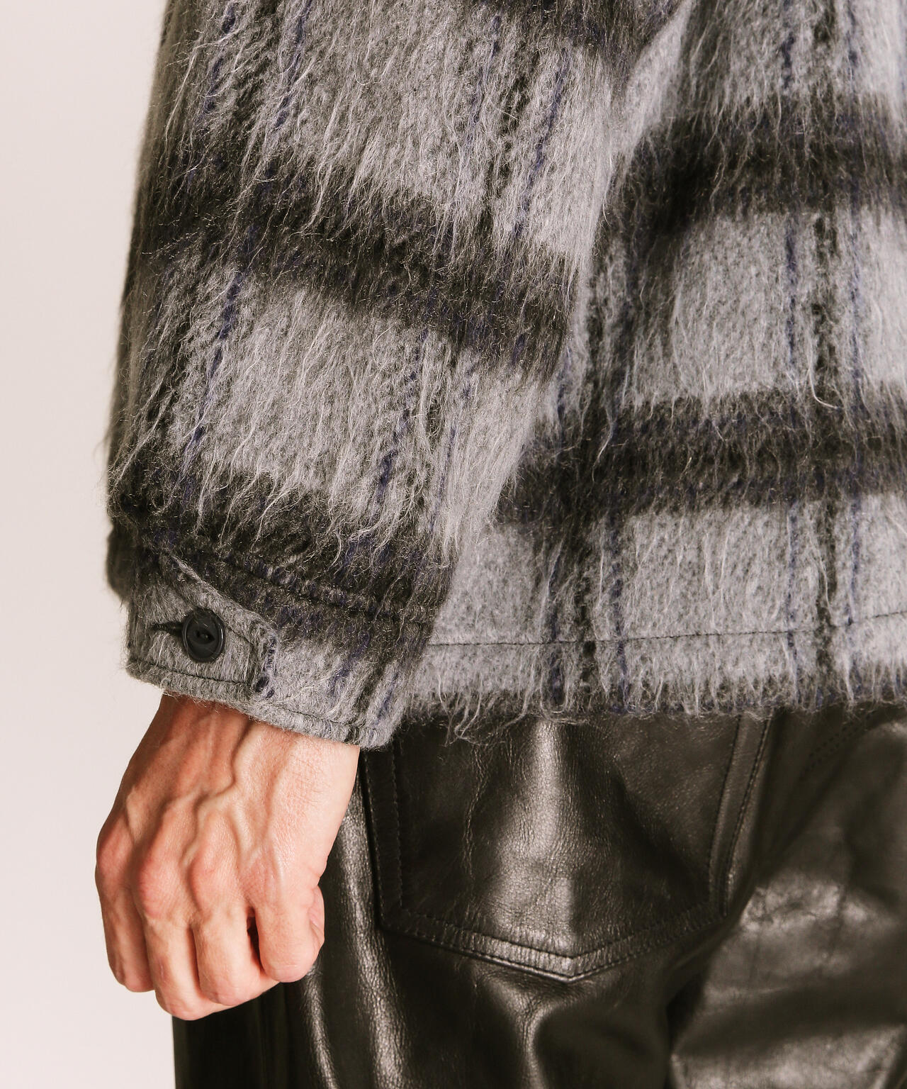 SHAGGY PLAID SHIRT/シャギー プレイドシャツ
