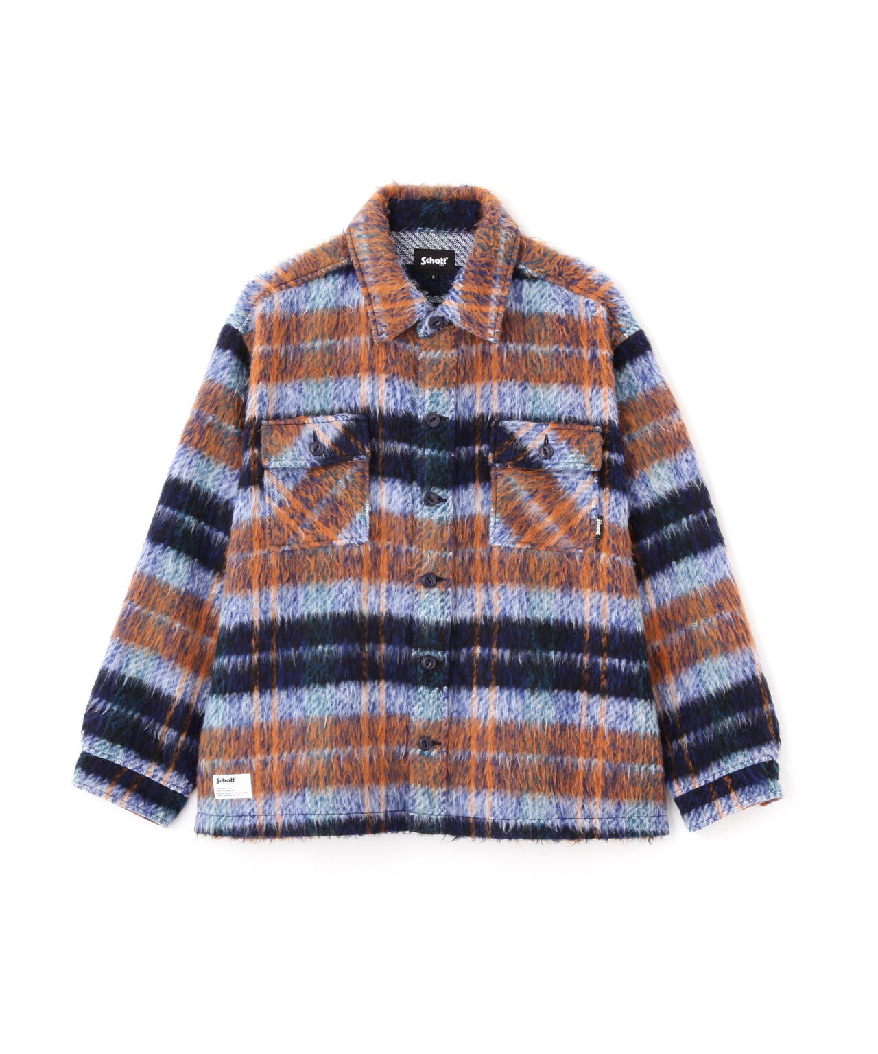SHAGGY PLAID SHIRT/シャギー プレイドシャツ