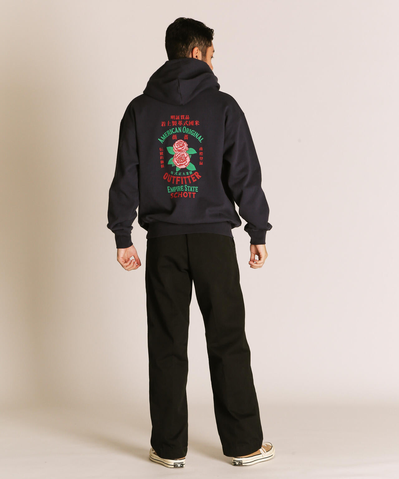 ADVERTISEMENT ROSE HOODED SWEAT/アドバタイズメント ローズ スウェット パーカー
