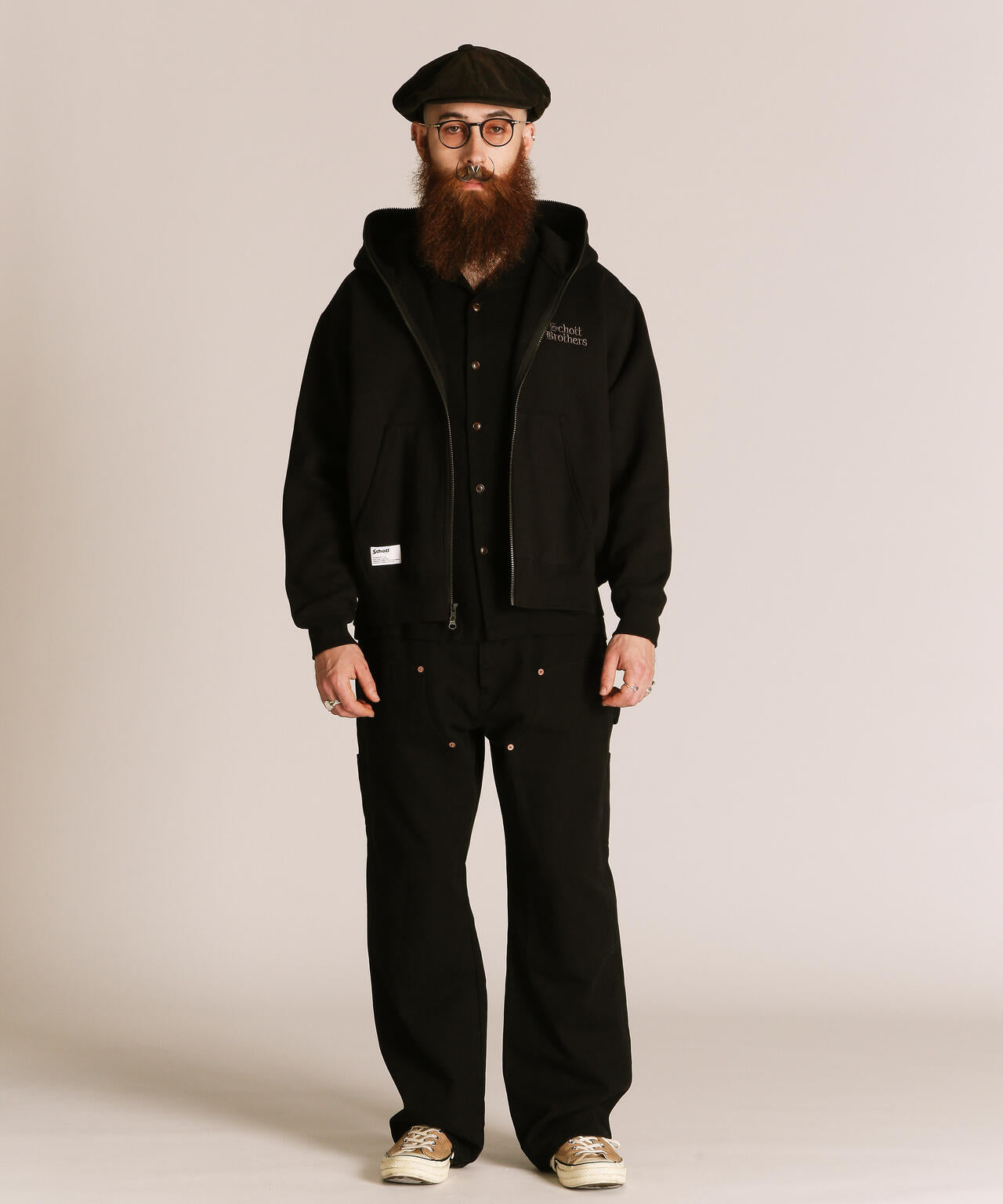 B.S. ZIP HOODED SWEAT/ブラックシープ フルジップ スウェット パーカー