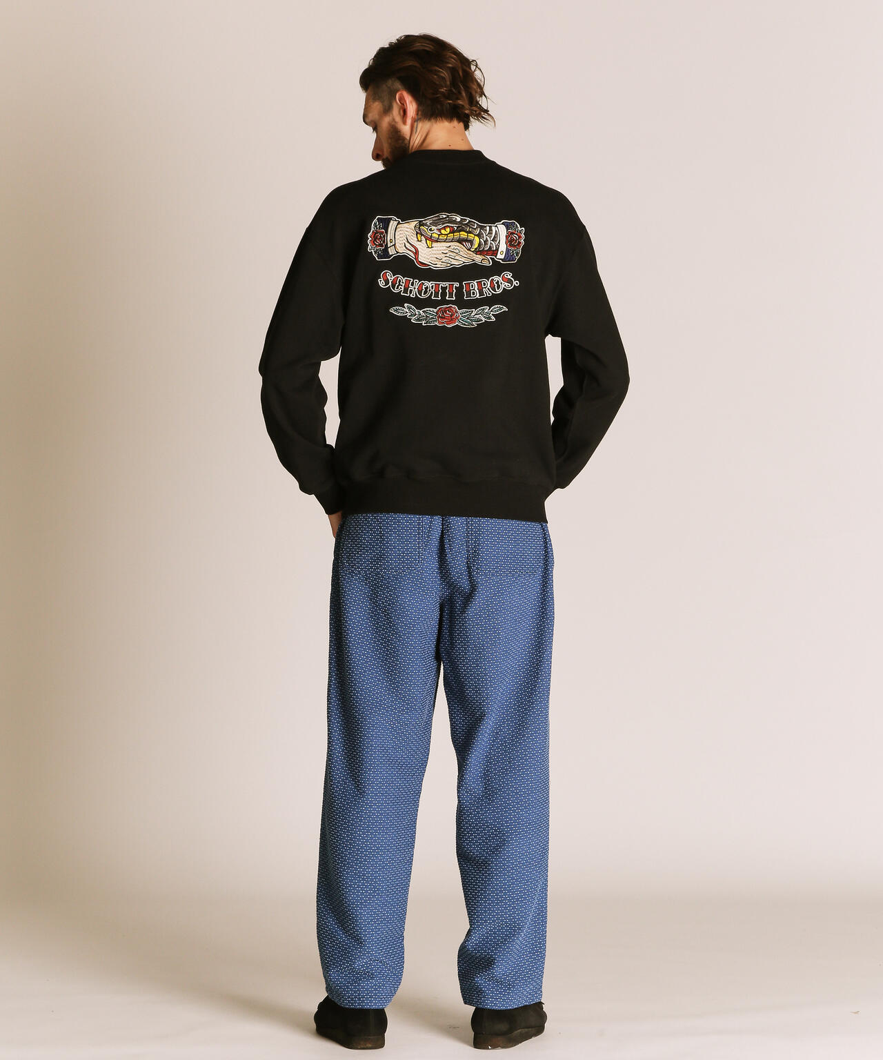 SHAKE HAND SNAKE CREW SWEAT/シェイクハンドスネーク クルースウェット