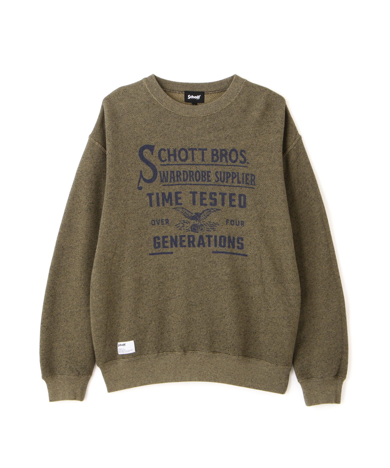 SALT AND PEPPER CREW SWEAT TIMETESTED FOUR GENERATIONS