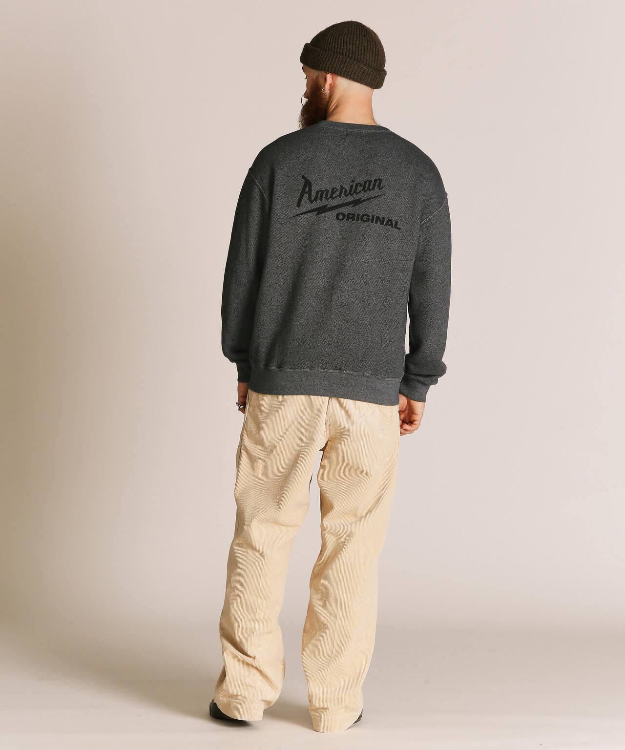 SALT AND PEPPER CREW SWEAT AMERICAN ORIGINAL
