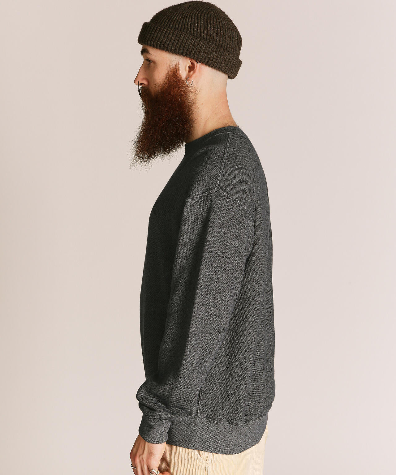 SALT AND PEPPER CREW SWEAT AMERICAN ORIGINAL