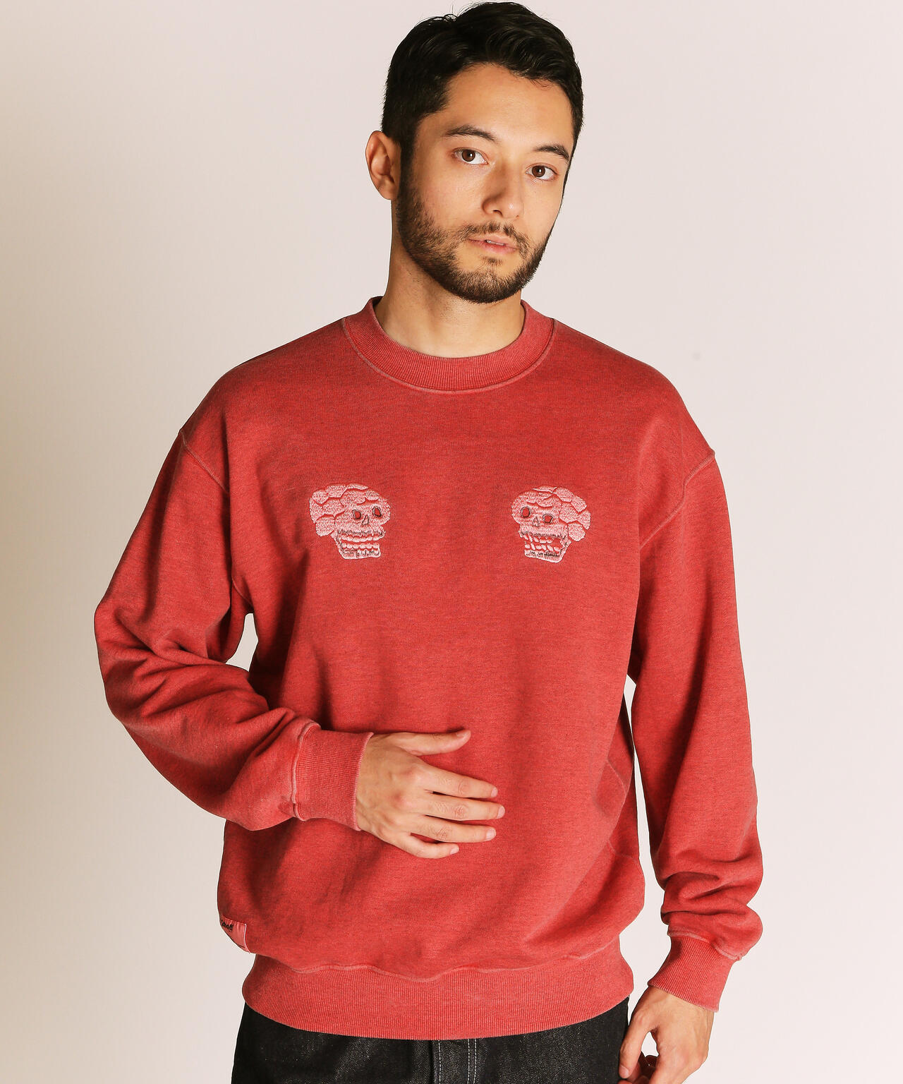 PIGMENT SKULL AND SNAKE CREW SWEAT/ピグメントスカル アンド スネーククルースウェット
