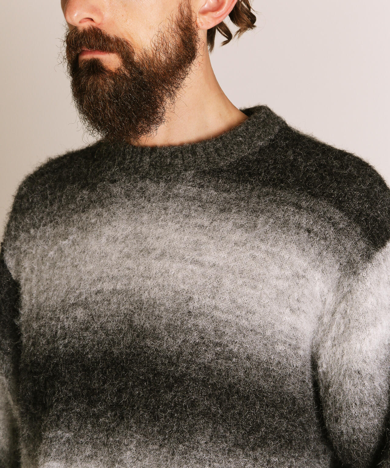 GRADATION CREW KNIT/グラデーション クルーニット