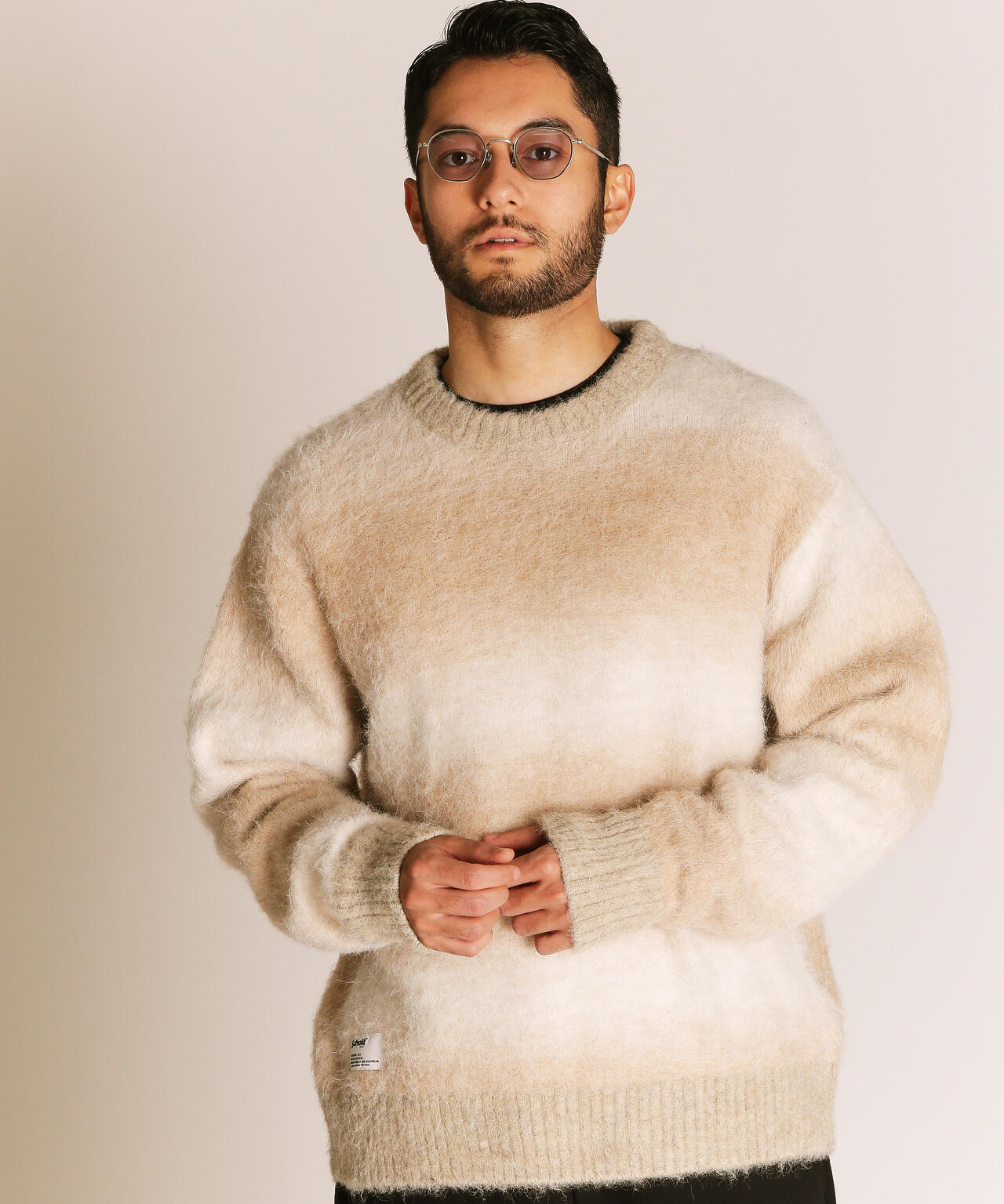 GRADATION CREW KNIT/グラデーション クルーニット