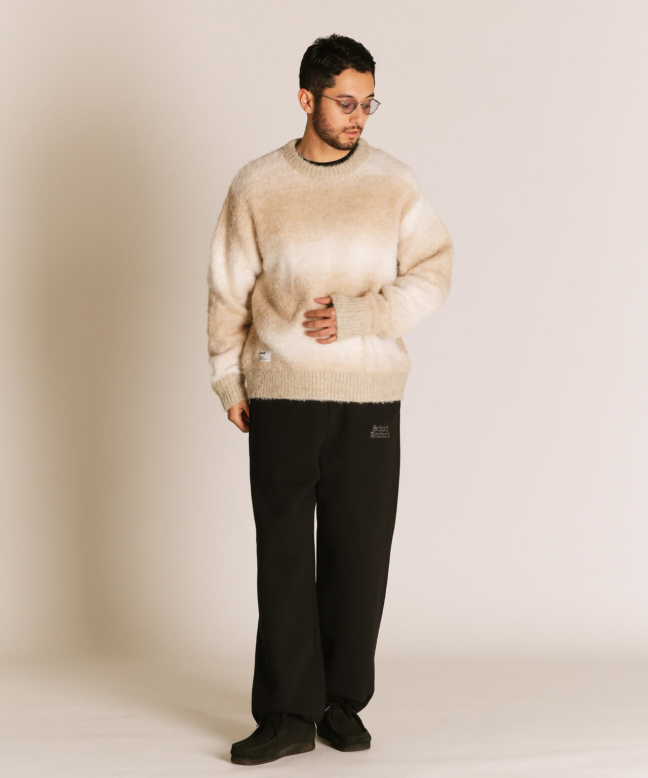 GRADATION CREW KNIT/グラデーション クルーニット