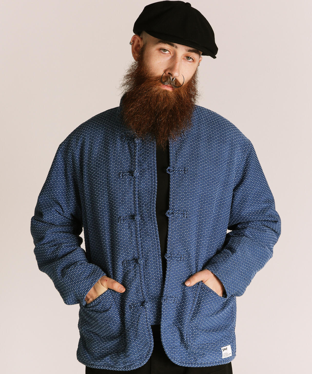 SASHIKO CHINA JACKET/刺子 チャイナ ジャケット