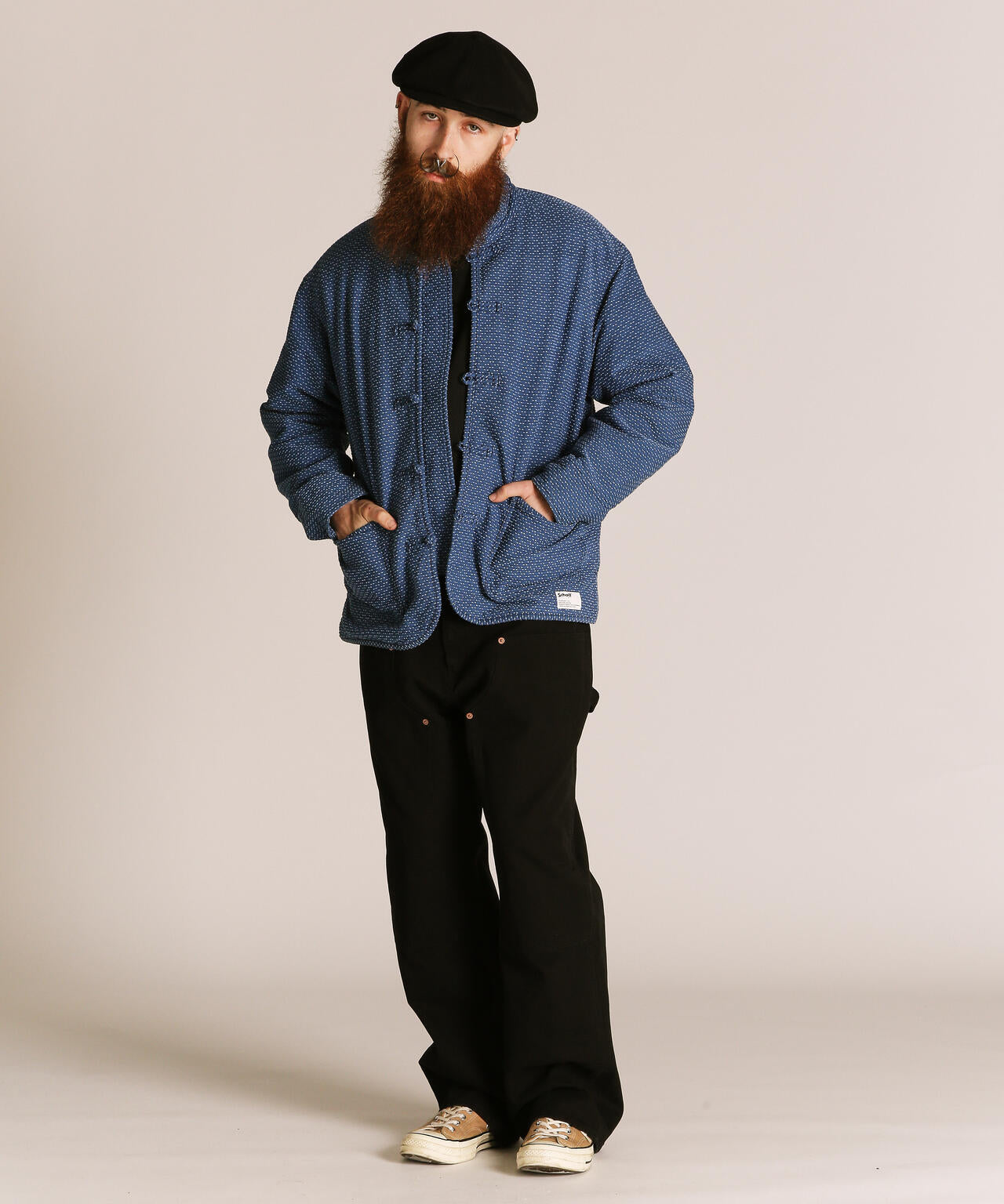 SASHIKO CHINA JACKET/刺子 チャイナ ジャケット