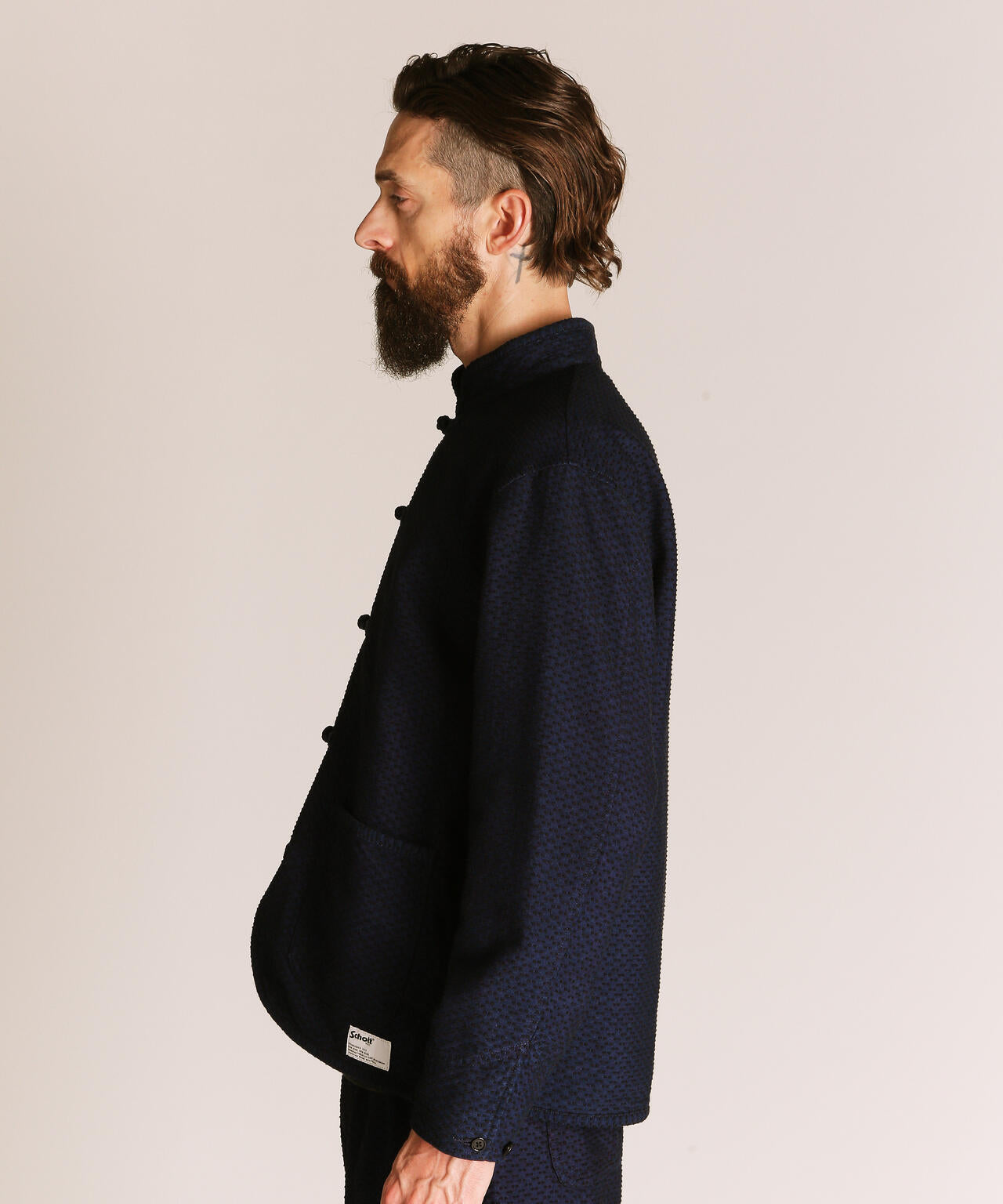 SASHIKO CHINA JACKET/刺子 チャイナ ジャケット
