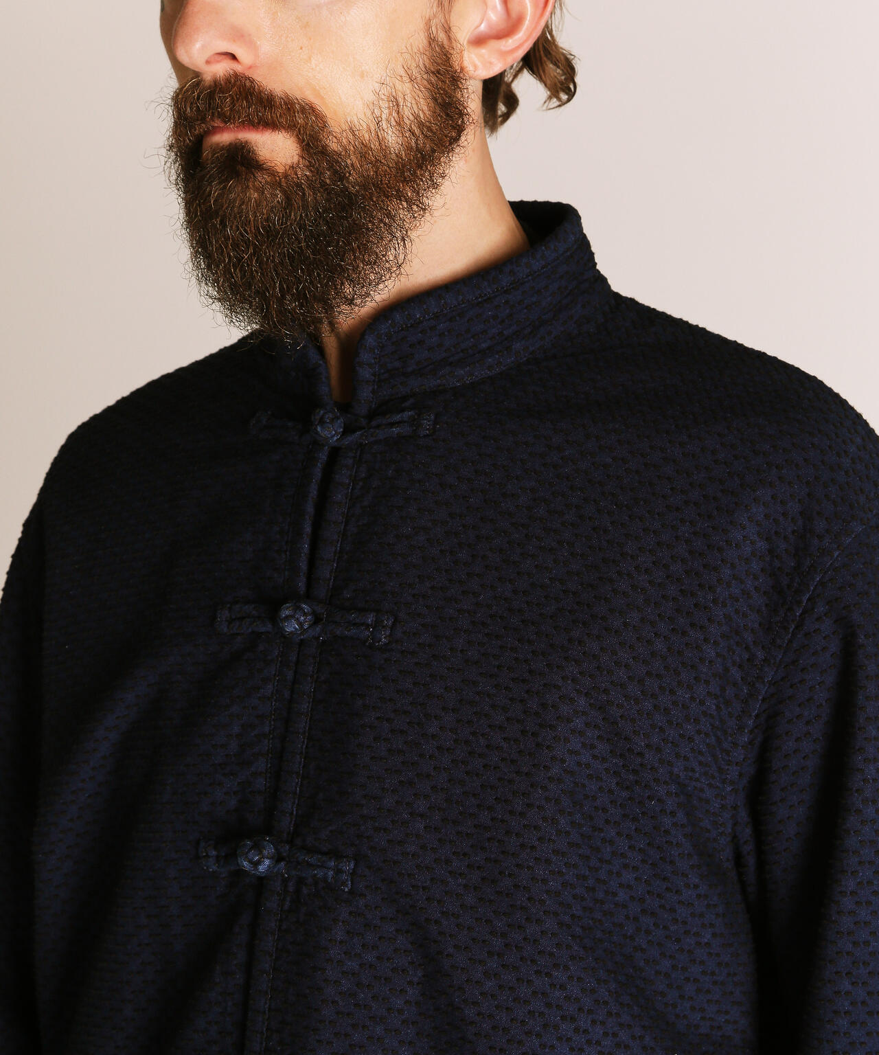 SASHIKO CHINA JACKET/刺子 チャイナ ジャケット