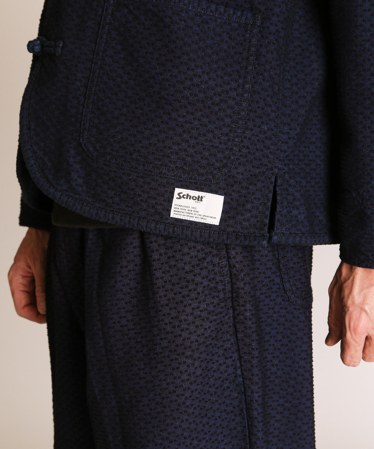 SASHIKO CHINA JACKET/刺子 チャイナ ジャケット