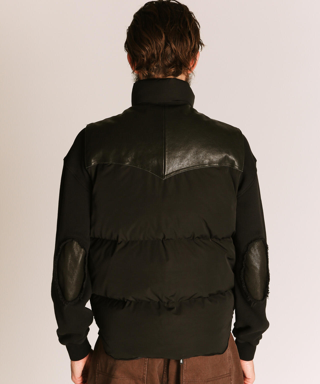 LEATHER COMB. VEST/レザー コンビベスト