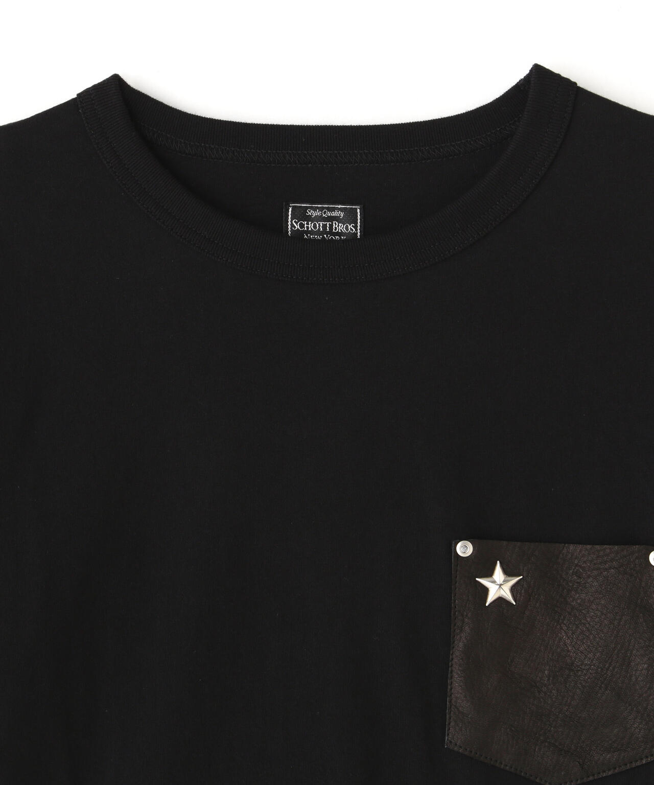 LEATHER POCKET LS TEE/レザーポケット ロングスリーブ Tシャツ