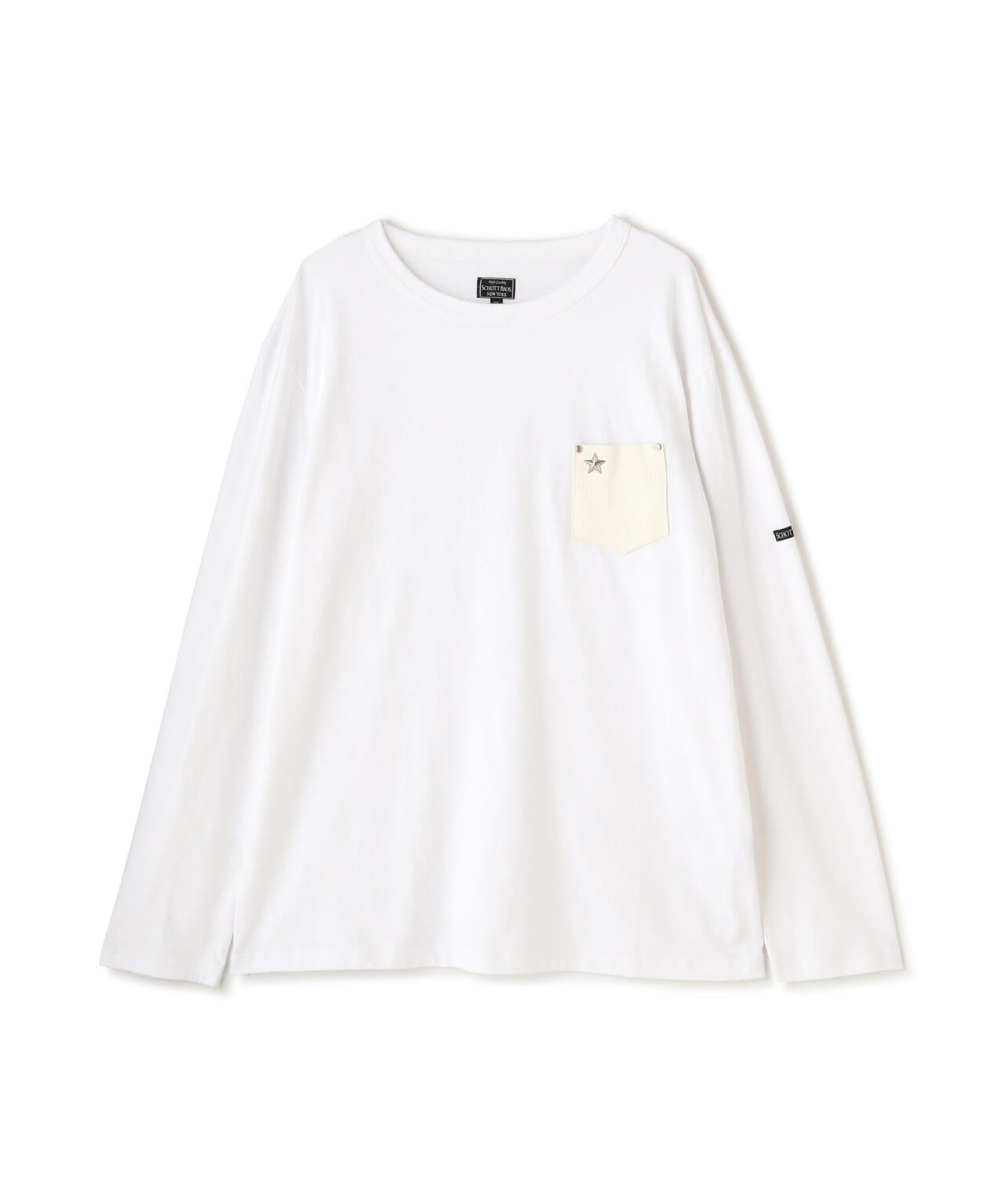 LEATHER POCKET LS TEE/レザーポケット ロングスリーブ Tシャツ