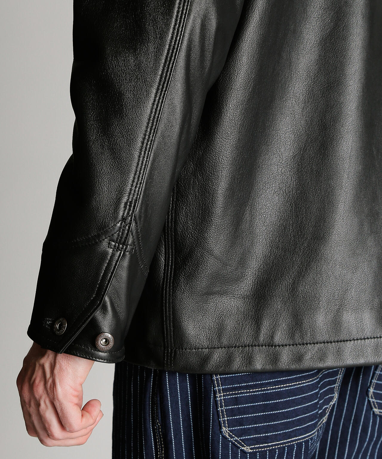 LAMB LEATHER COVERALL JACKET/ラムレザー カバーオール ジャケット