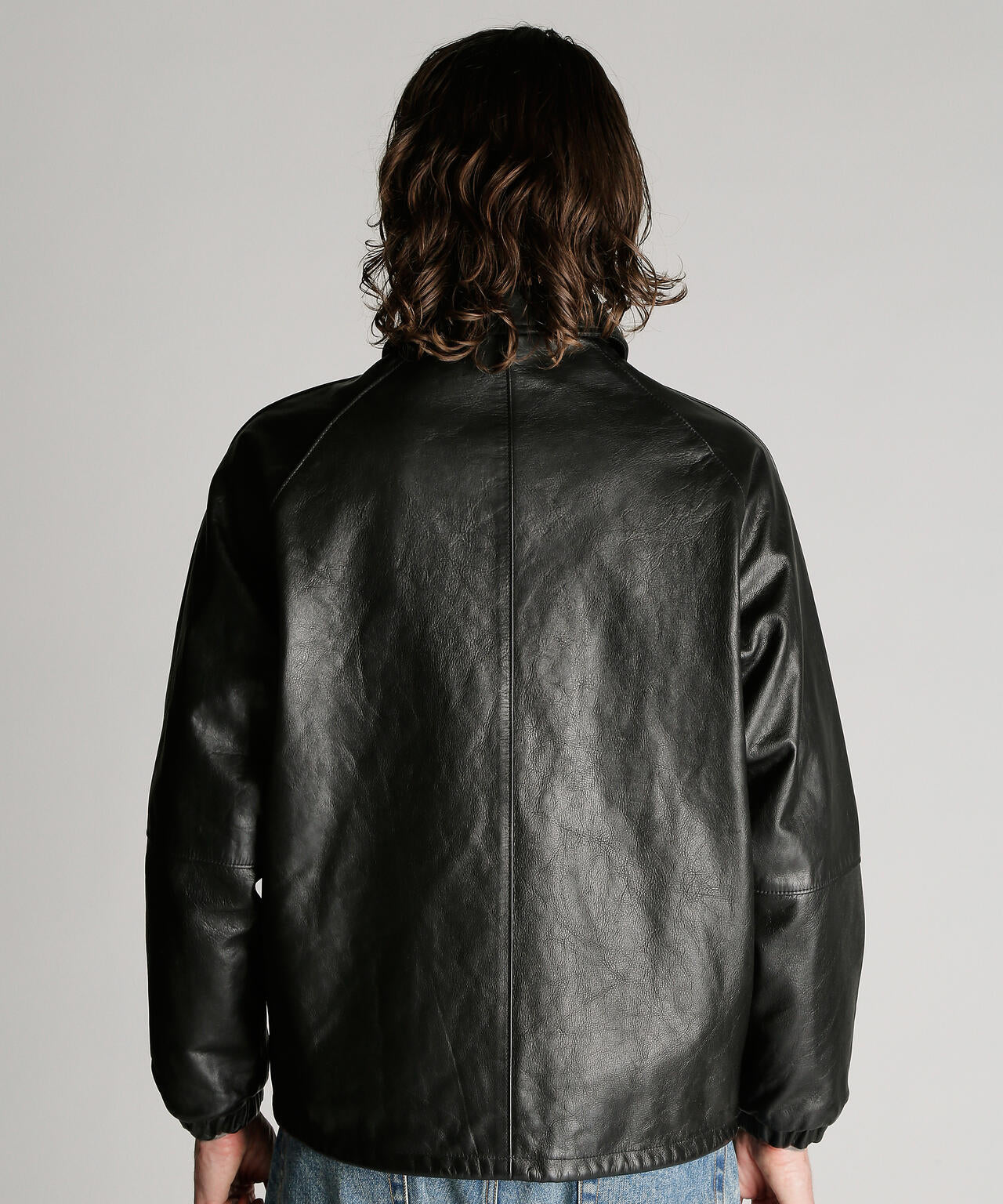 LEATHER COACH JACKET/レザーコーチジャケット