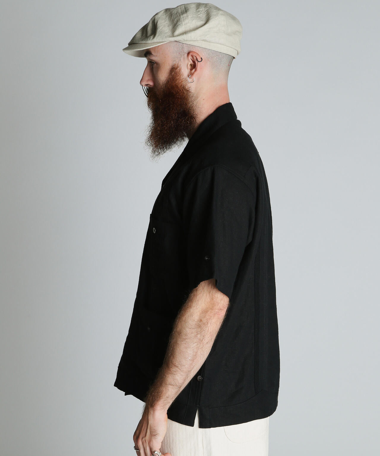 LINEN GUAYABERA SHIRT/リネン キューバシャツ