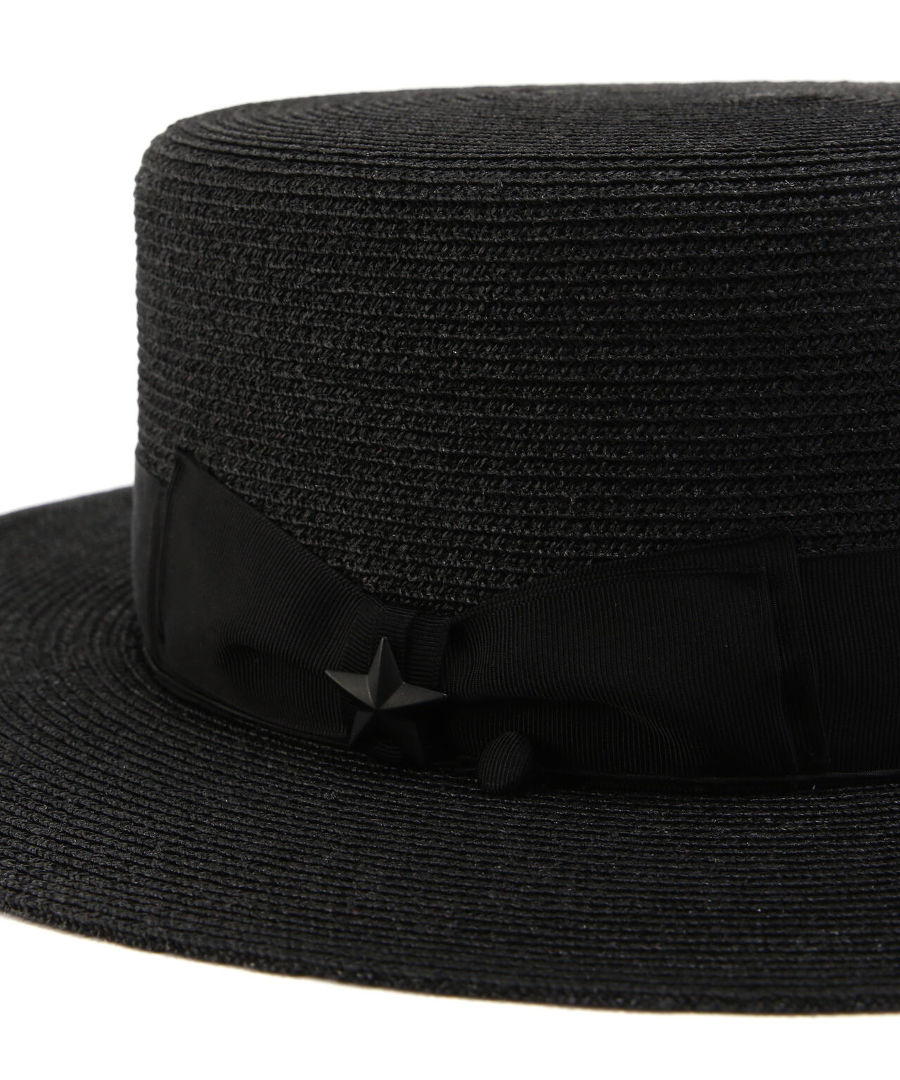 RAFFIA BRAID BOATER HAT/ラフィア ブレイド ボーターハット