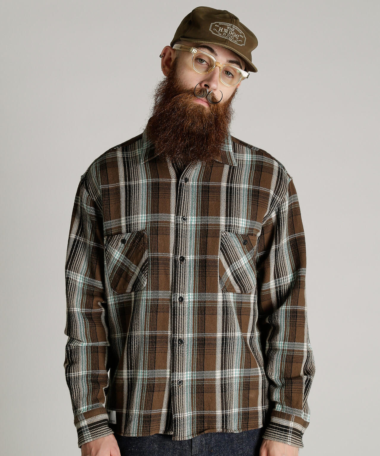 PLAID CF LS SHIRT/プレイド コットンフランネルシャツ