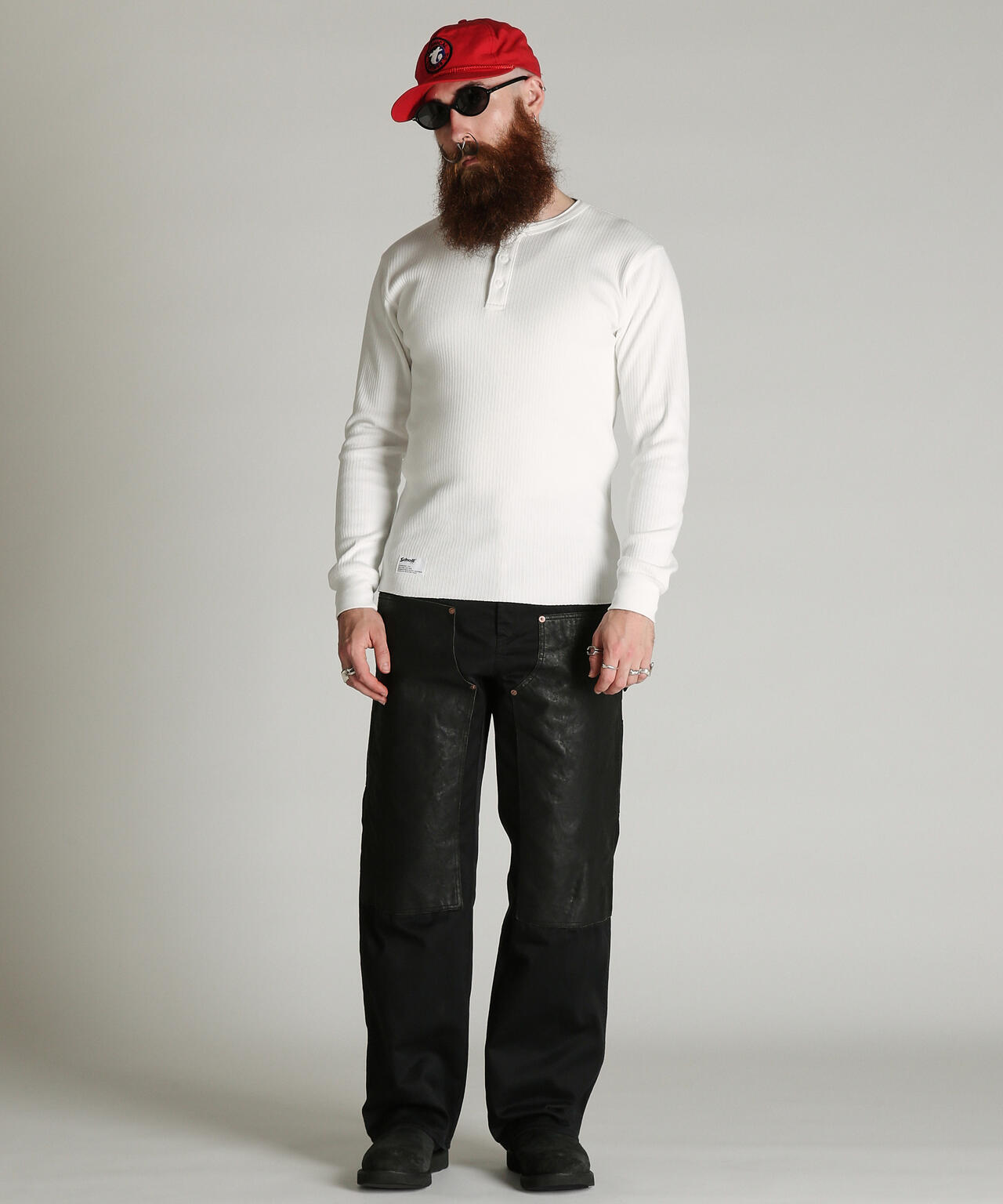 ARMY RIB HENLEY LS T-SHIRT/アーミーリブ ヘンリーロンT
