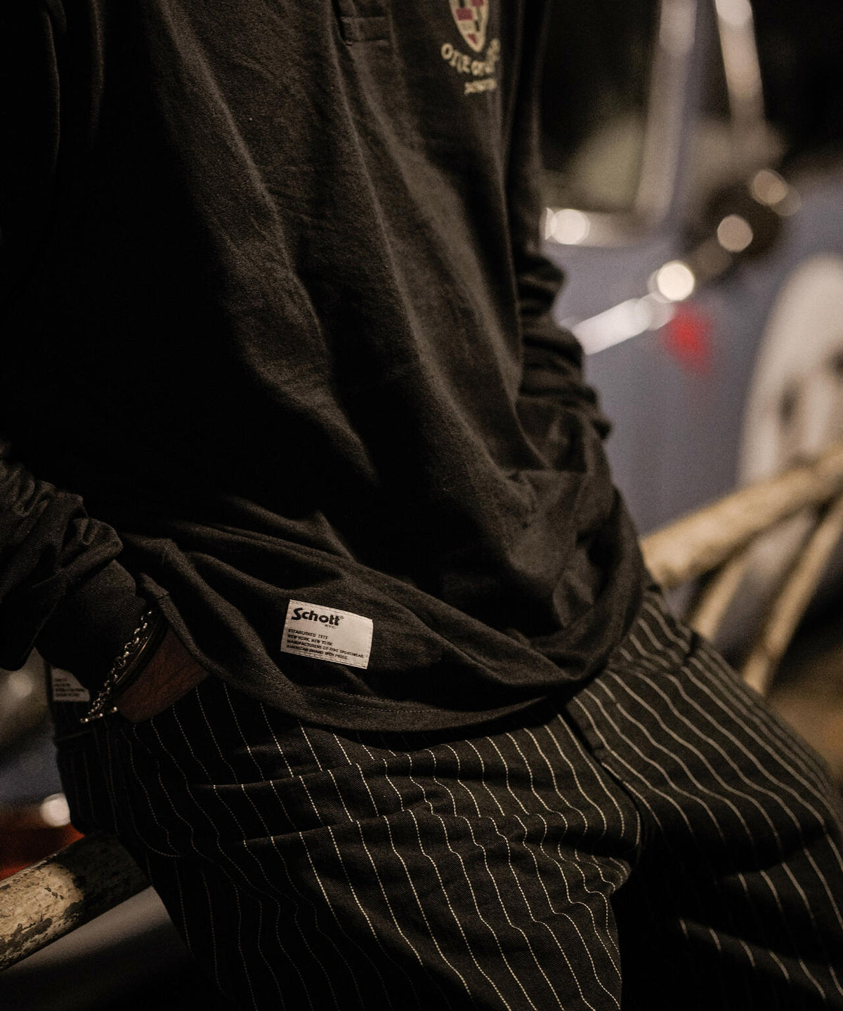 SHIELD HORSE HENLEY LS T-SHIRT/シールドホース ヘンリーロンT