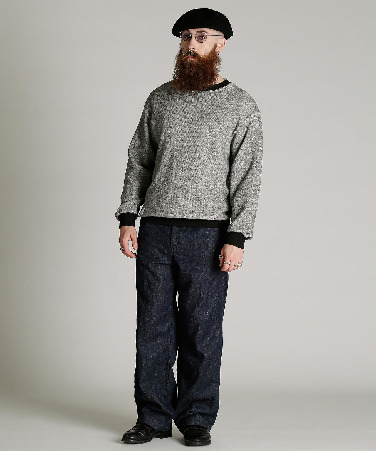 SALT AND PEPPER CREW SWEAT/ソルトアンドペッパー スウェット