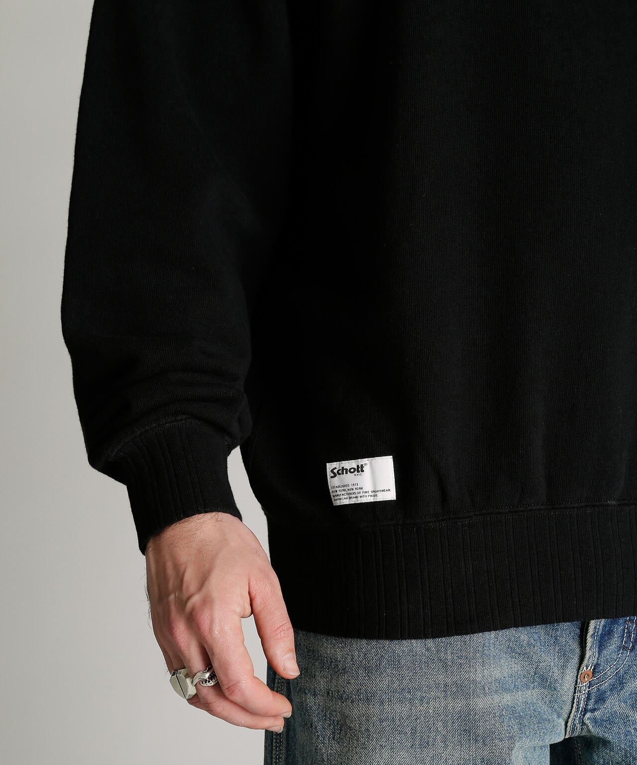 CREW SWEAT RIB STITCH EAGLE/クルースウェット リブステッチ イーグル