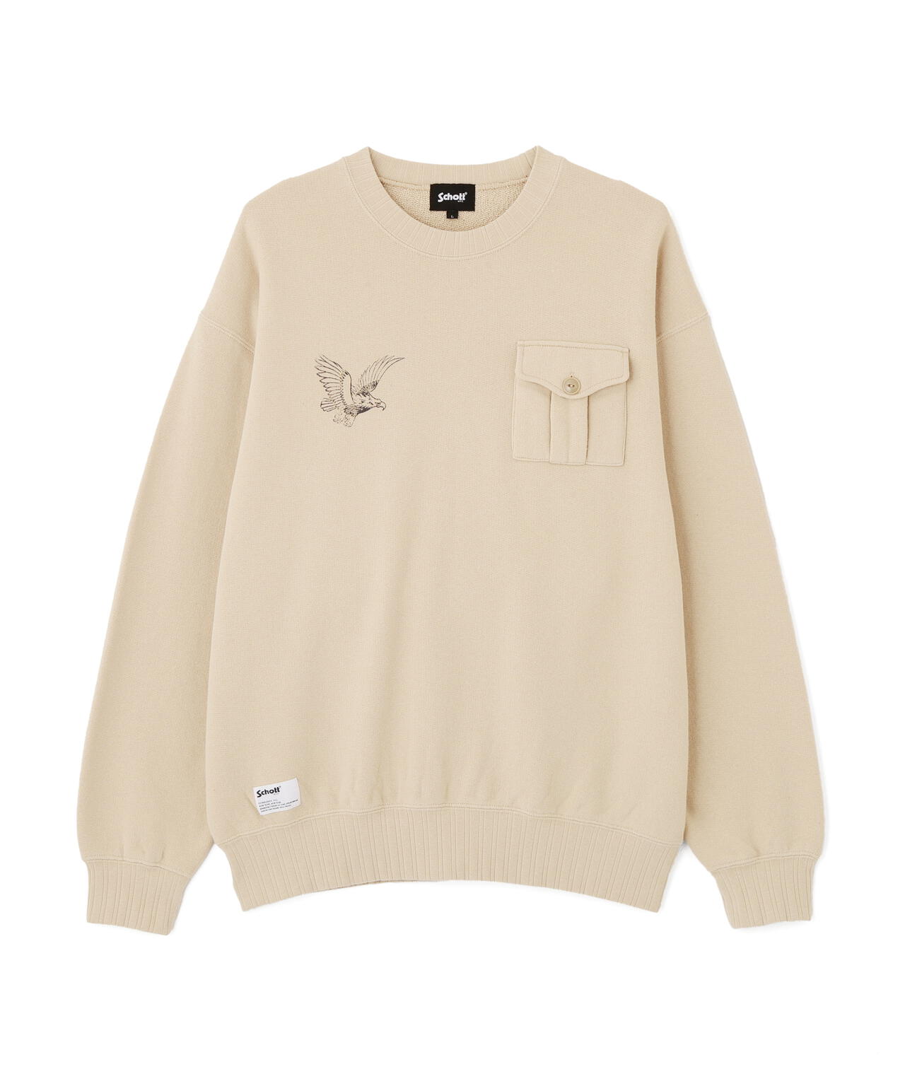 CREW SWEAT RIB STITCH EAGLE/クルースウェット リブステッチ イーグル