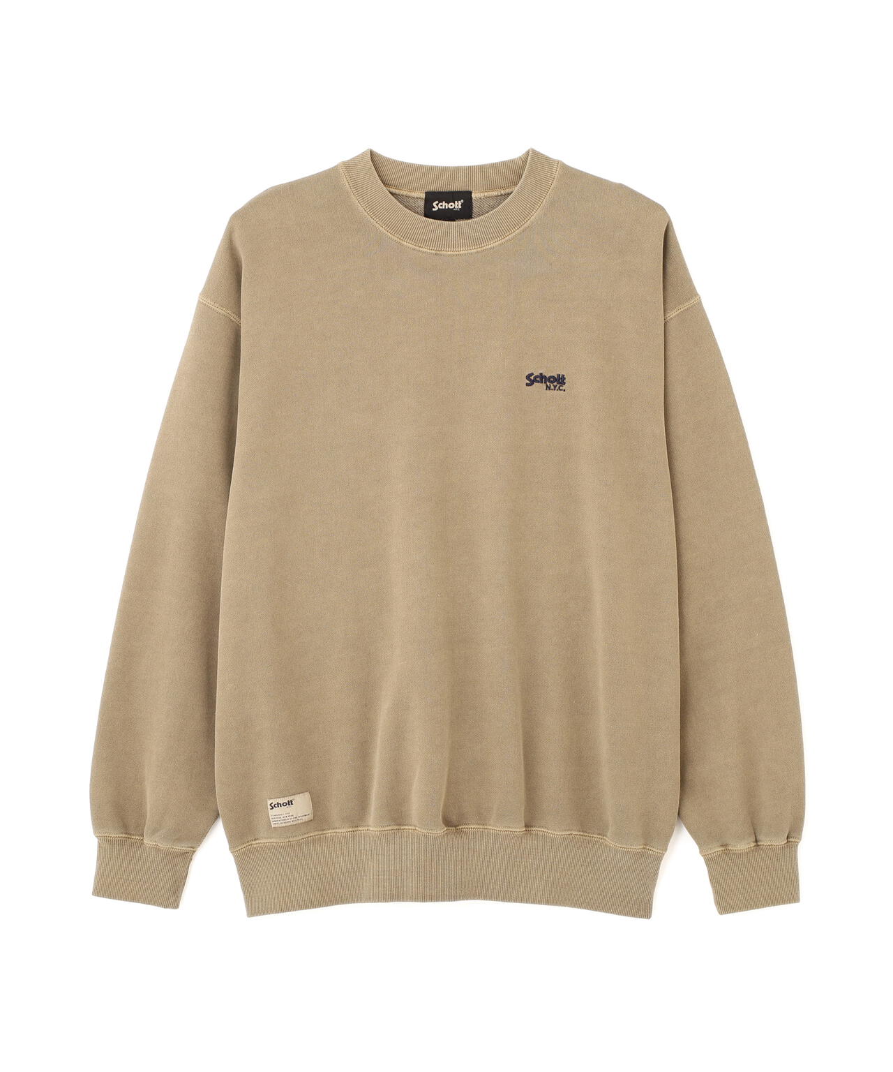 CREW SWEAT SQUARE Schott N.Y.C. EMB./クルー 刺繍スウェット スクエアー ショット ニューヨーク