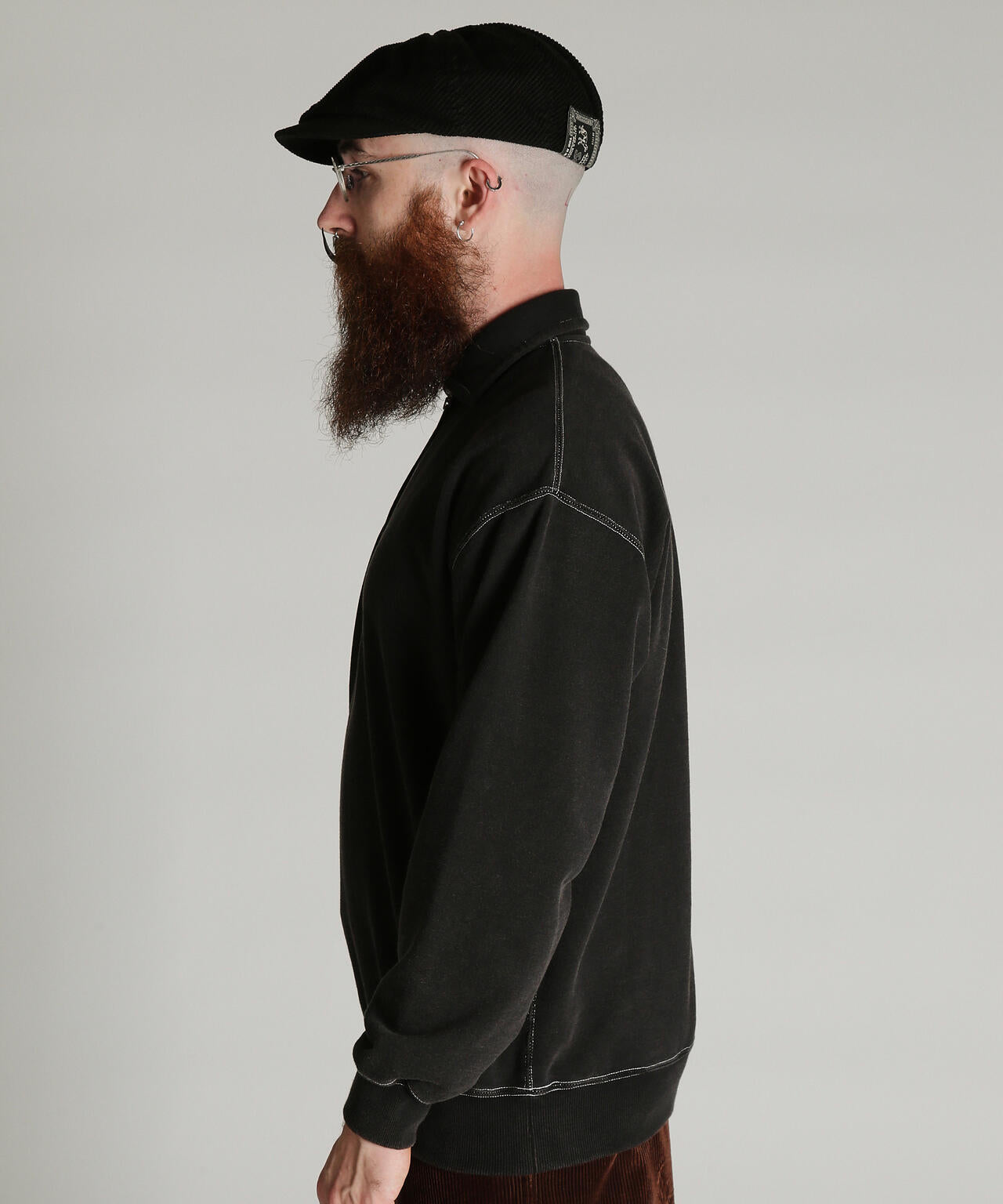 HALF ZIP SWEAT/ハーフ ジップ スウェット