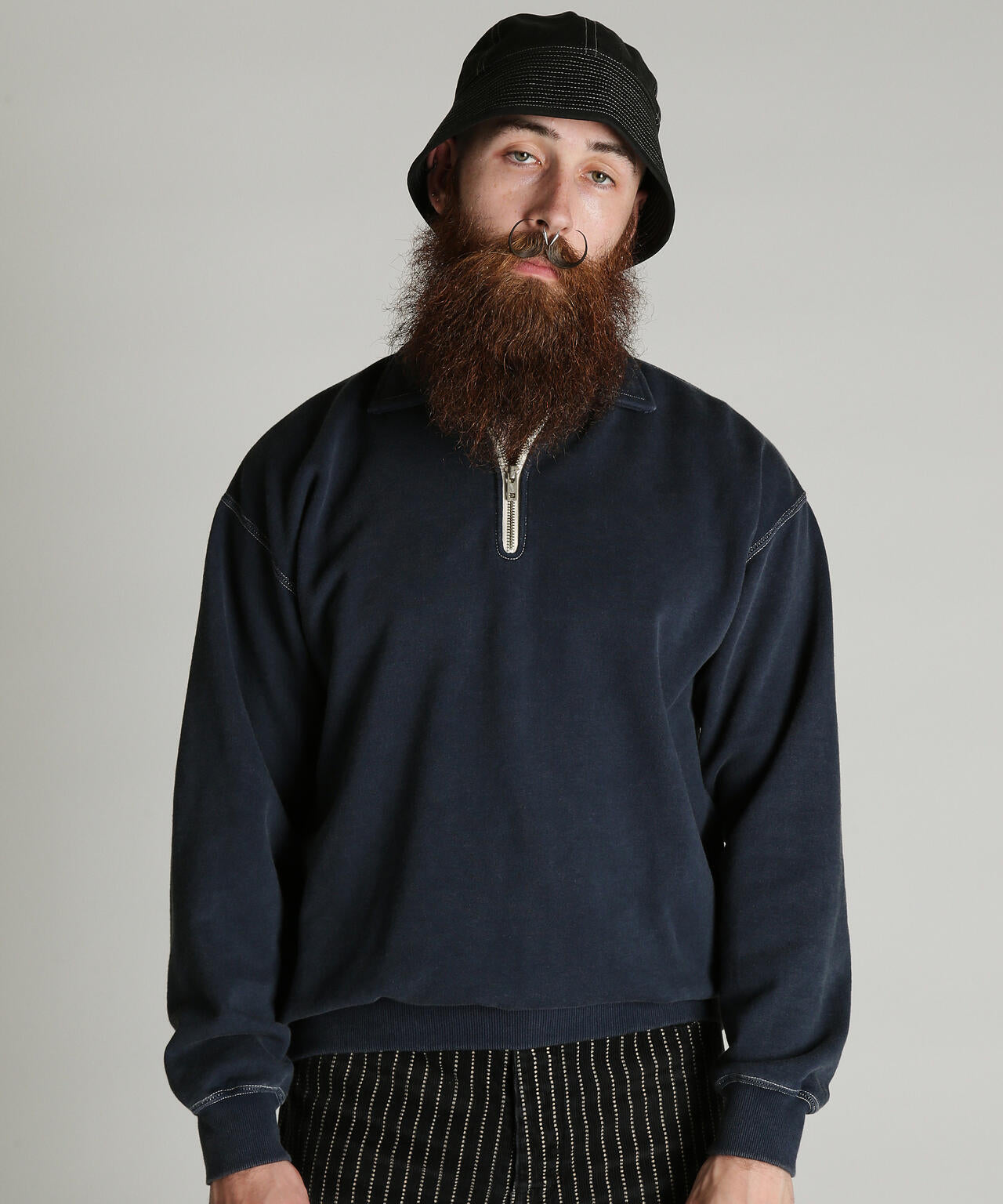 HALF ZIP SWEAT/ハーフ ジップ スウェット